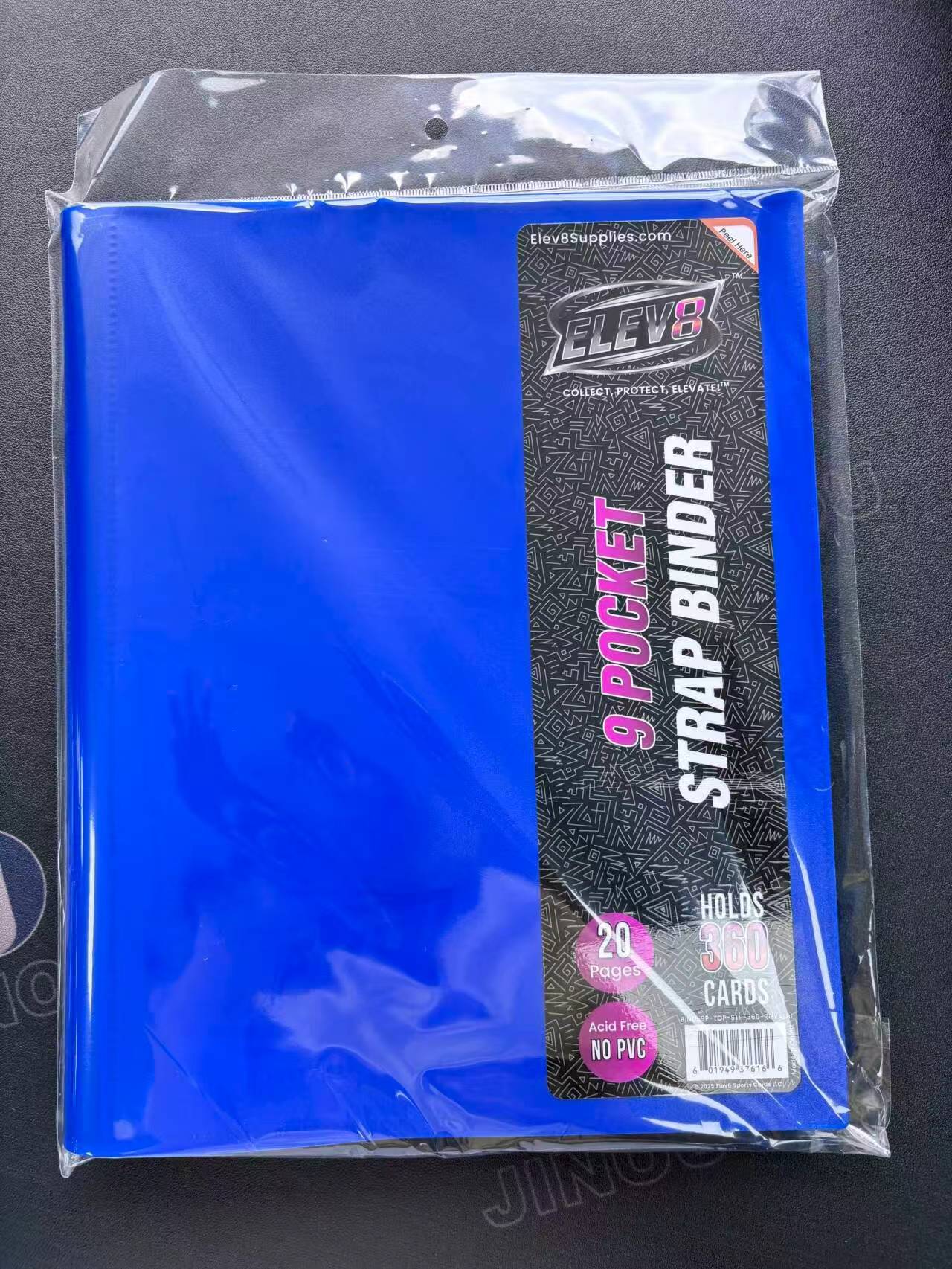 9-Pocket Strap Binder (Royal Blue) - Holds 360 Cards
