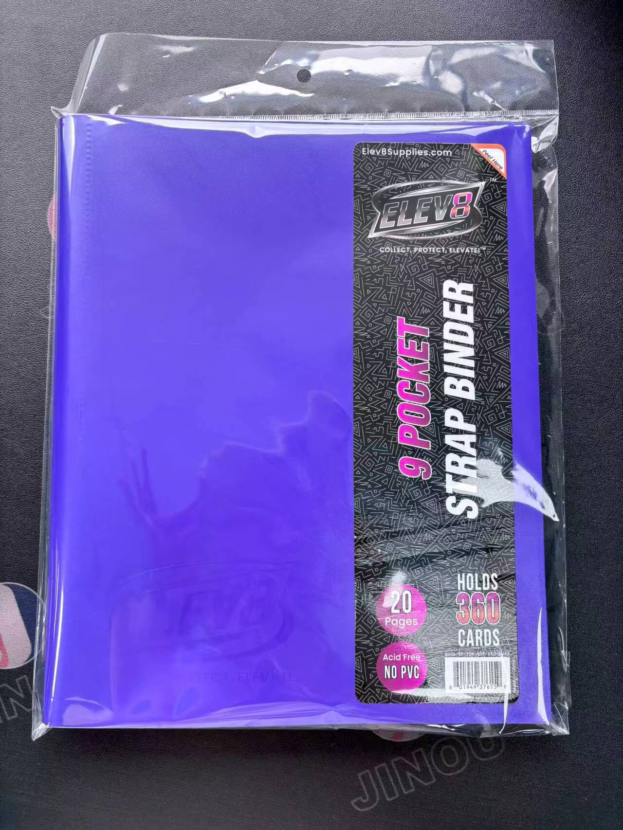 9-Pocket Strap Binder (Purple) - Holds 360 Cards