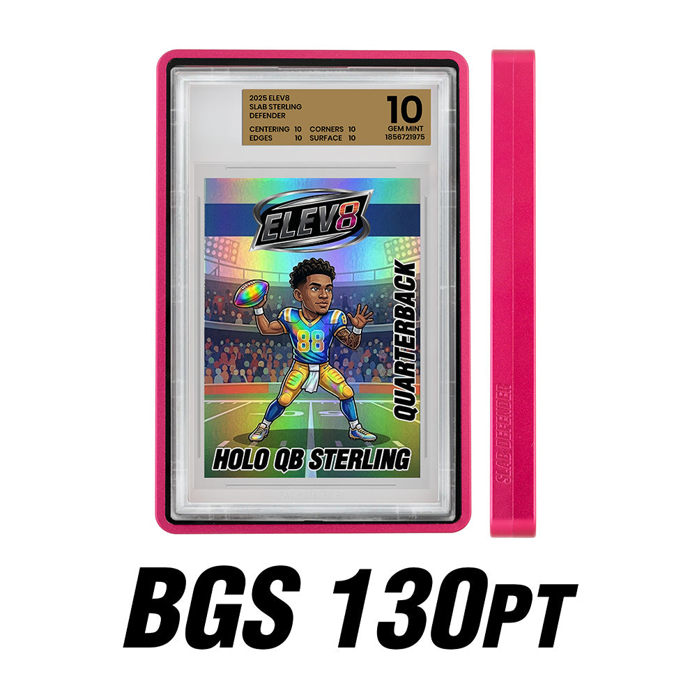 Slab Defender - 130pt BGS - HOT PINK - Aluminum Graded Slab Protector