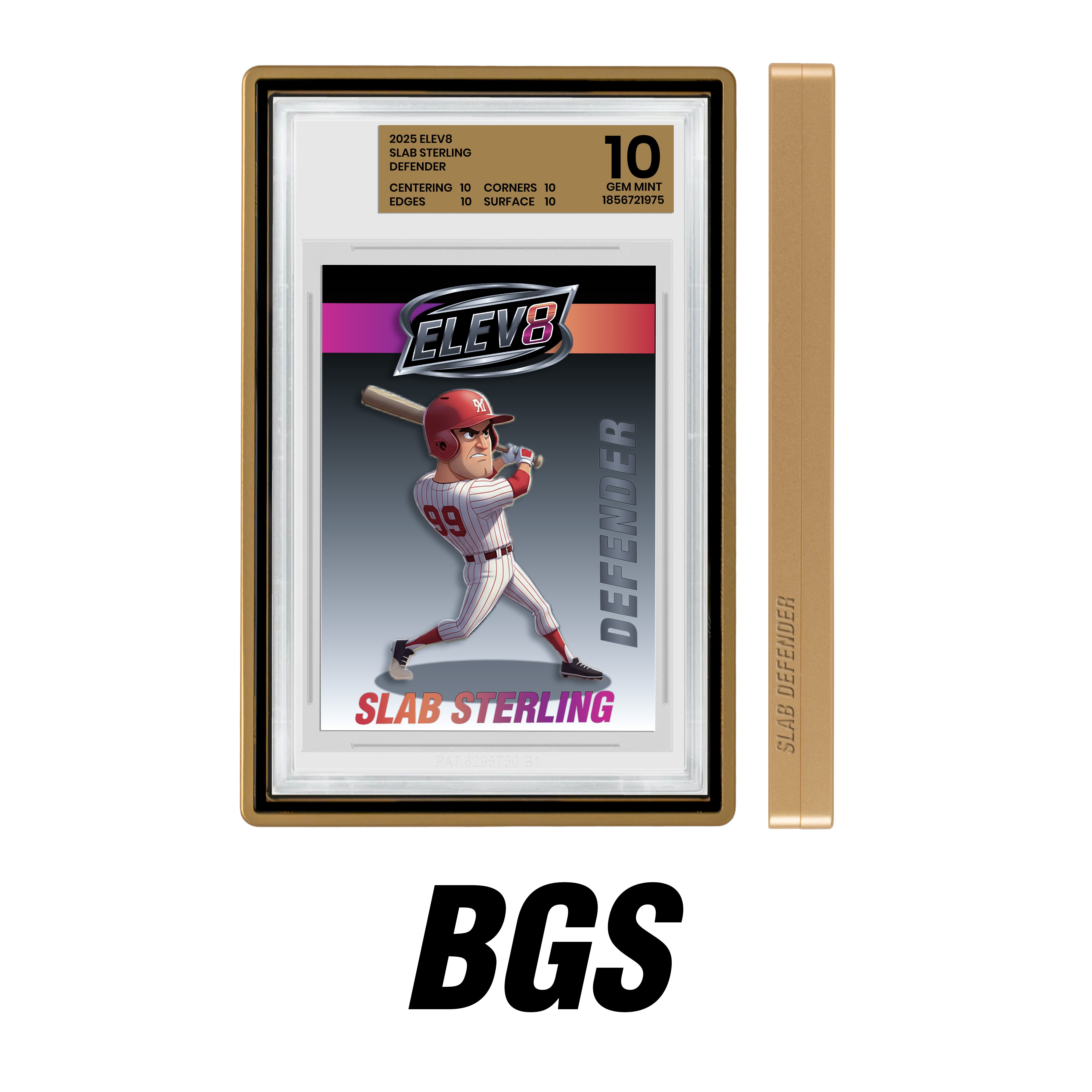 Slab Defender - BGS - GOLD - Aluminum Graded Slab Protector