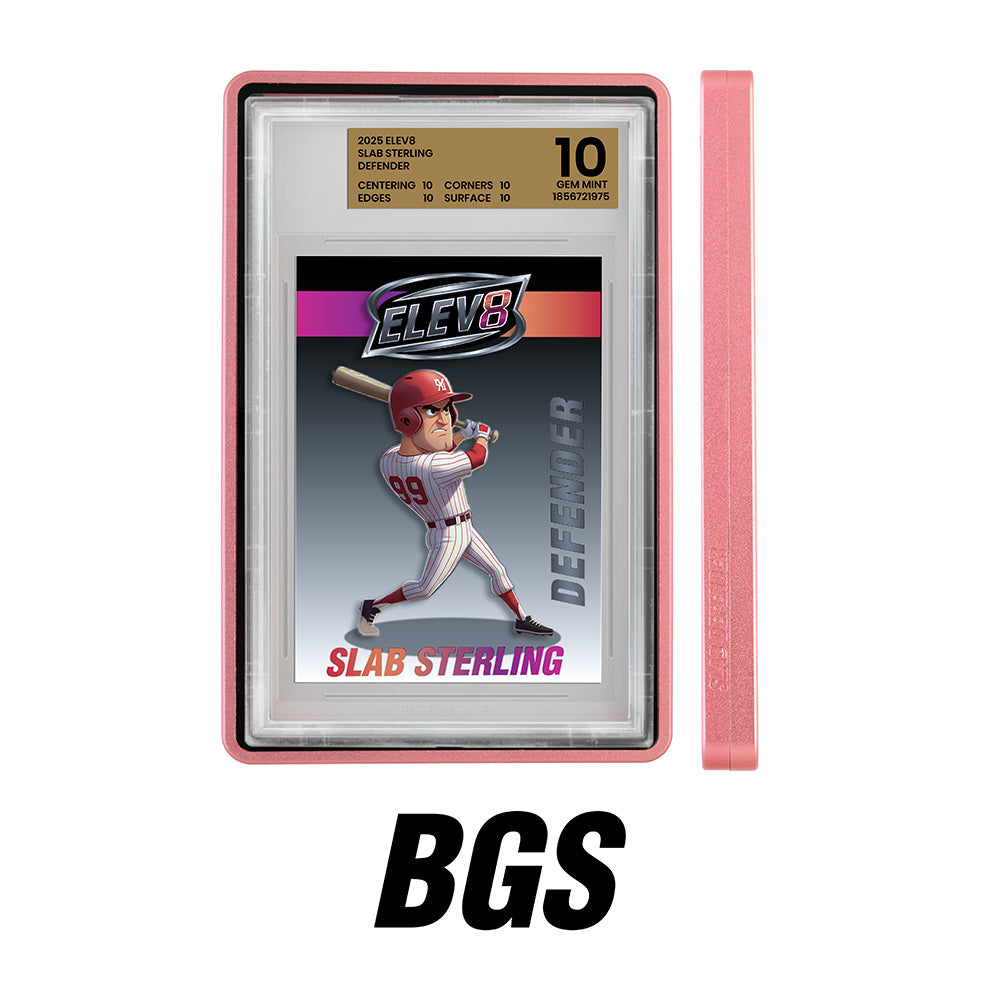 Slab Defender - BGS - PINK - Aluminum Graded Slab Protector