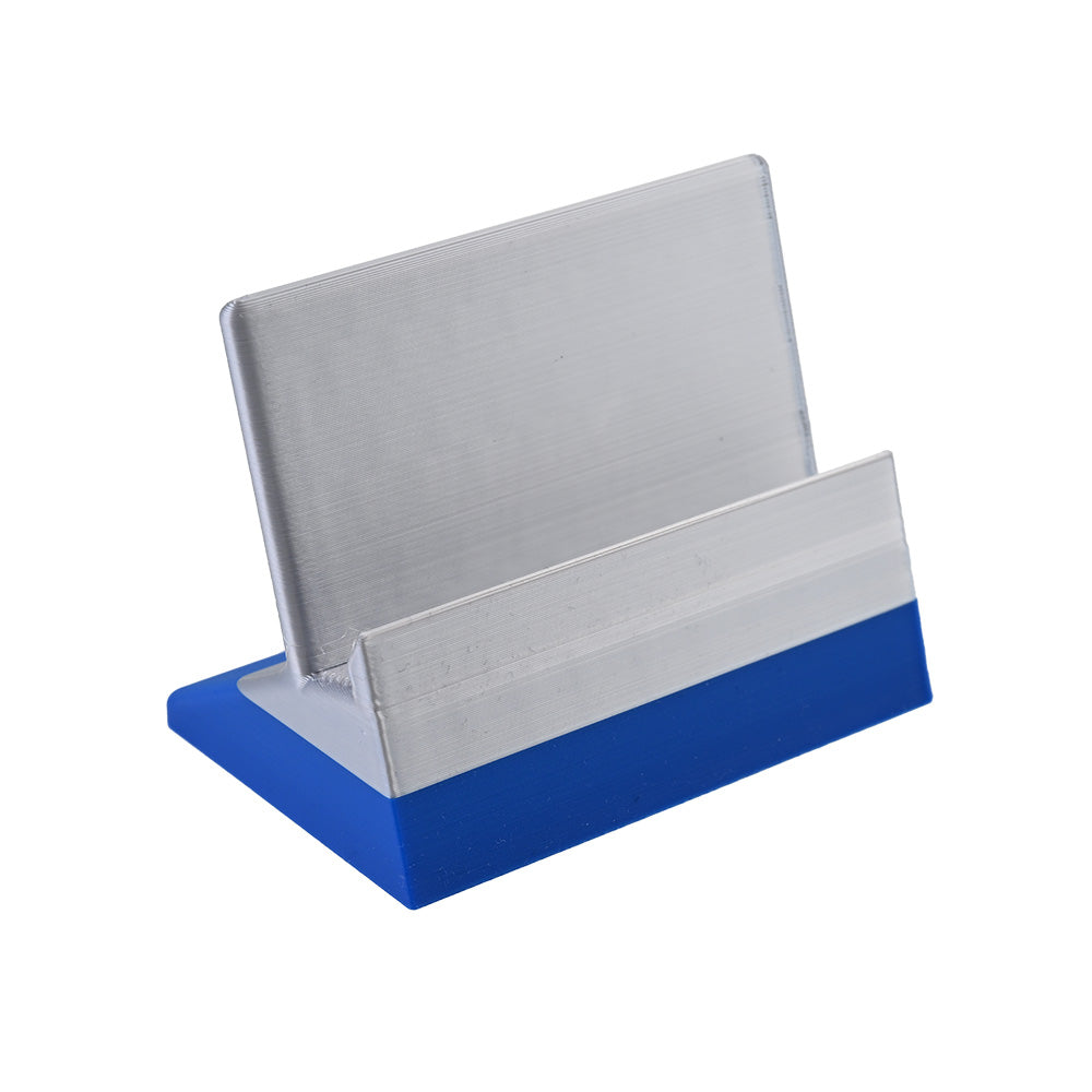 Blue and Silver Display Stand