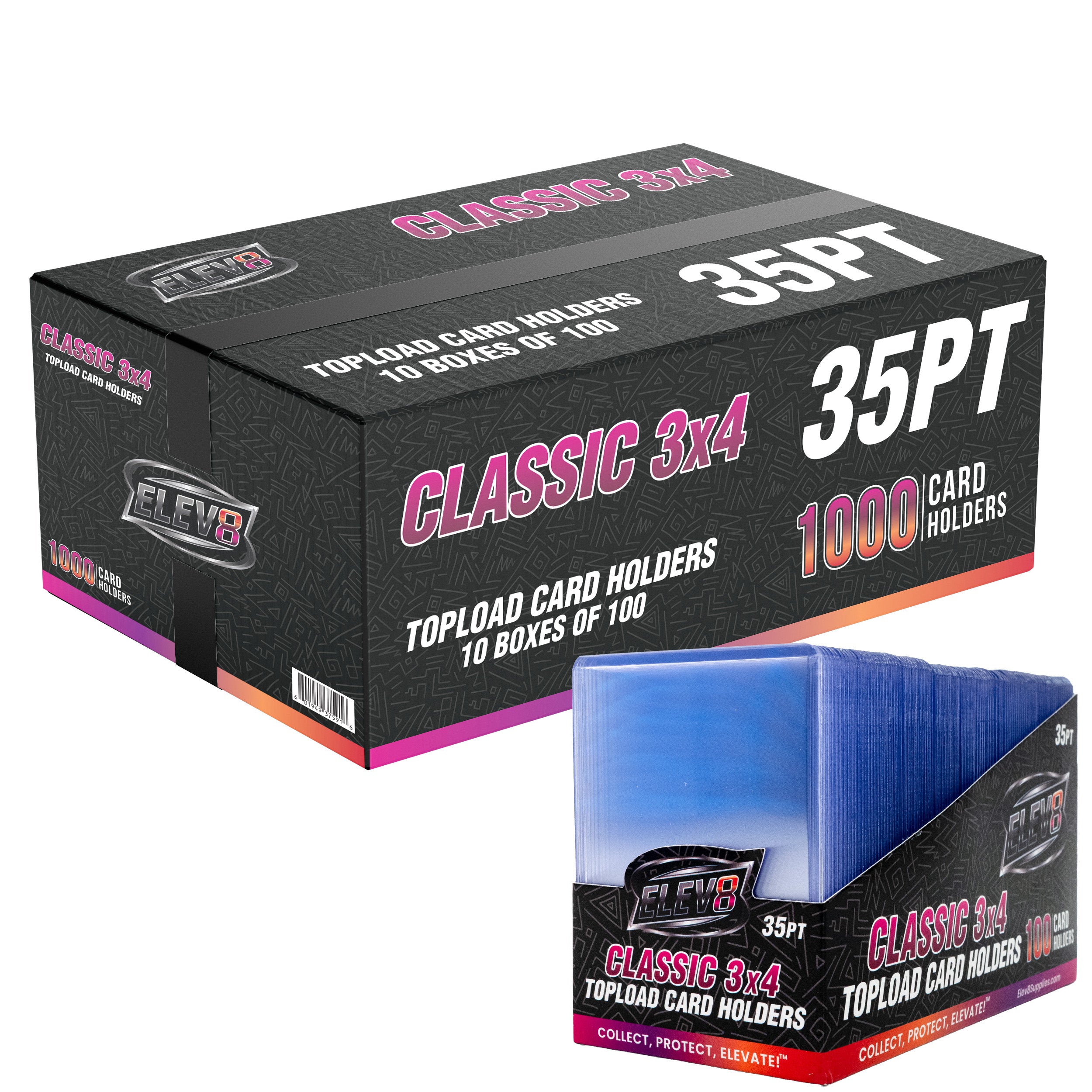 3" x 4" Classic Topload Card Holders (Box of 100)