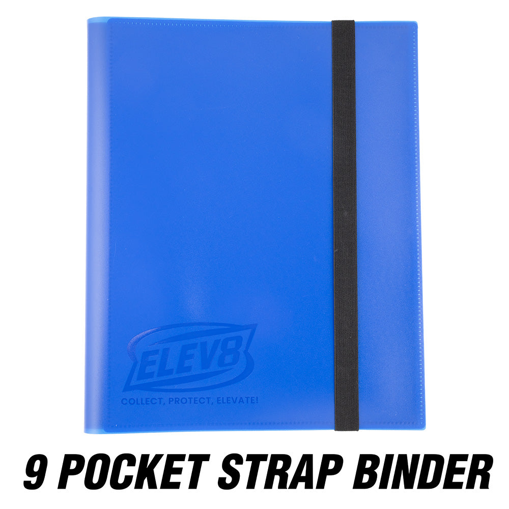 9-Pocket Strap Binder (Royal Blue) - Holds 360 Cards