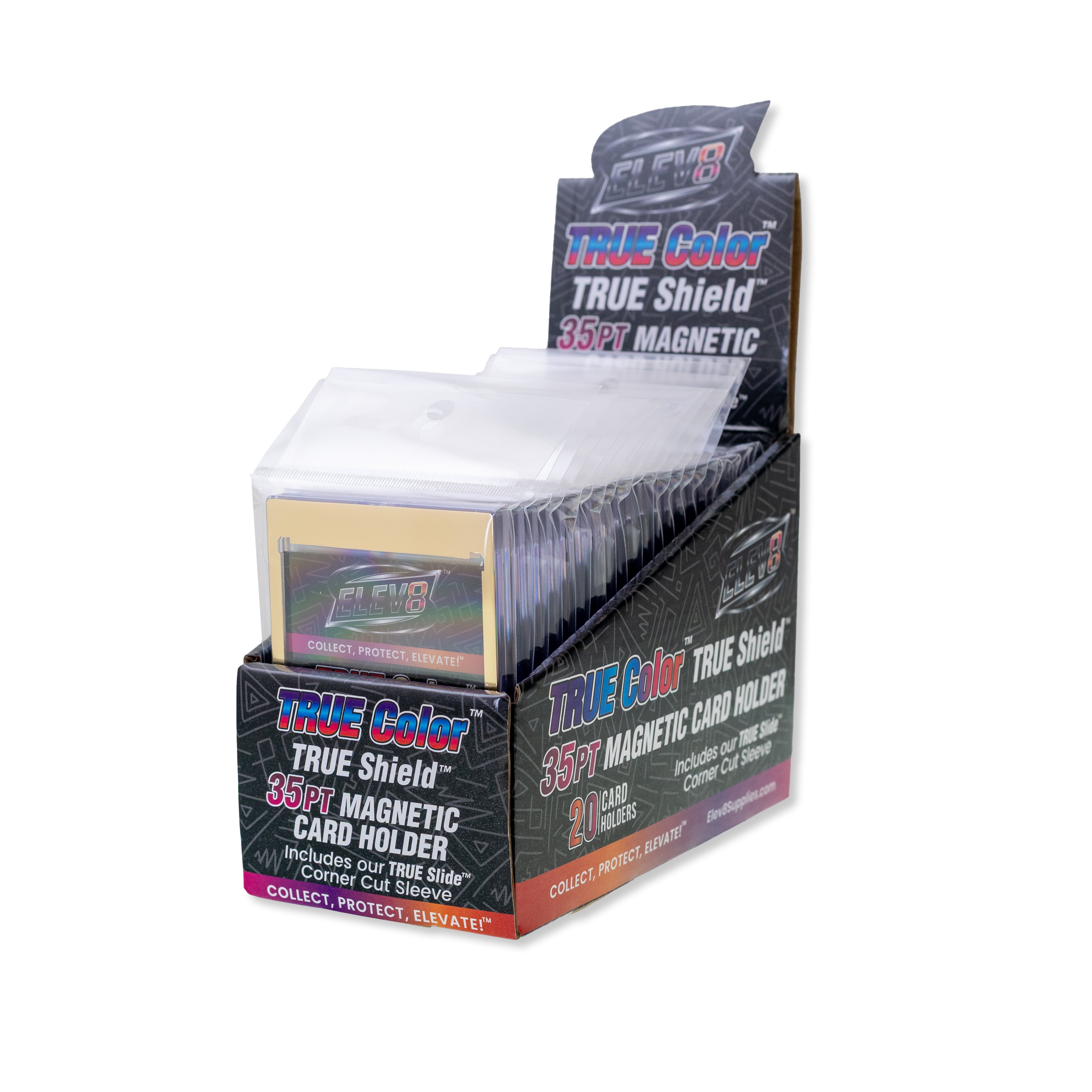 TRUE Colors: Gold - TRUE Shield Magnetic Card Holder (35pt w/TRUE Slide Insert)