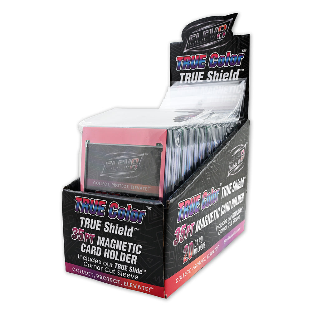 TRUE Colors: Holographic Pink - TRUE Shield Magnetic Card Holder (35pt w/TRUE Slide Insert)