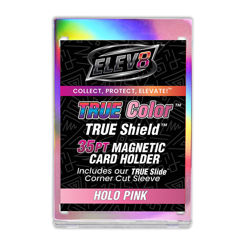 TRUE Colors: Holographic Pink - TRUE Shield Magnetic Card Holder (35pt w/TRUE Slide Insert)