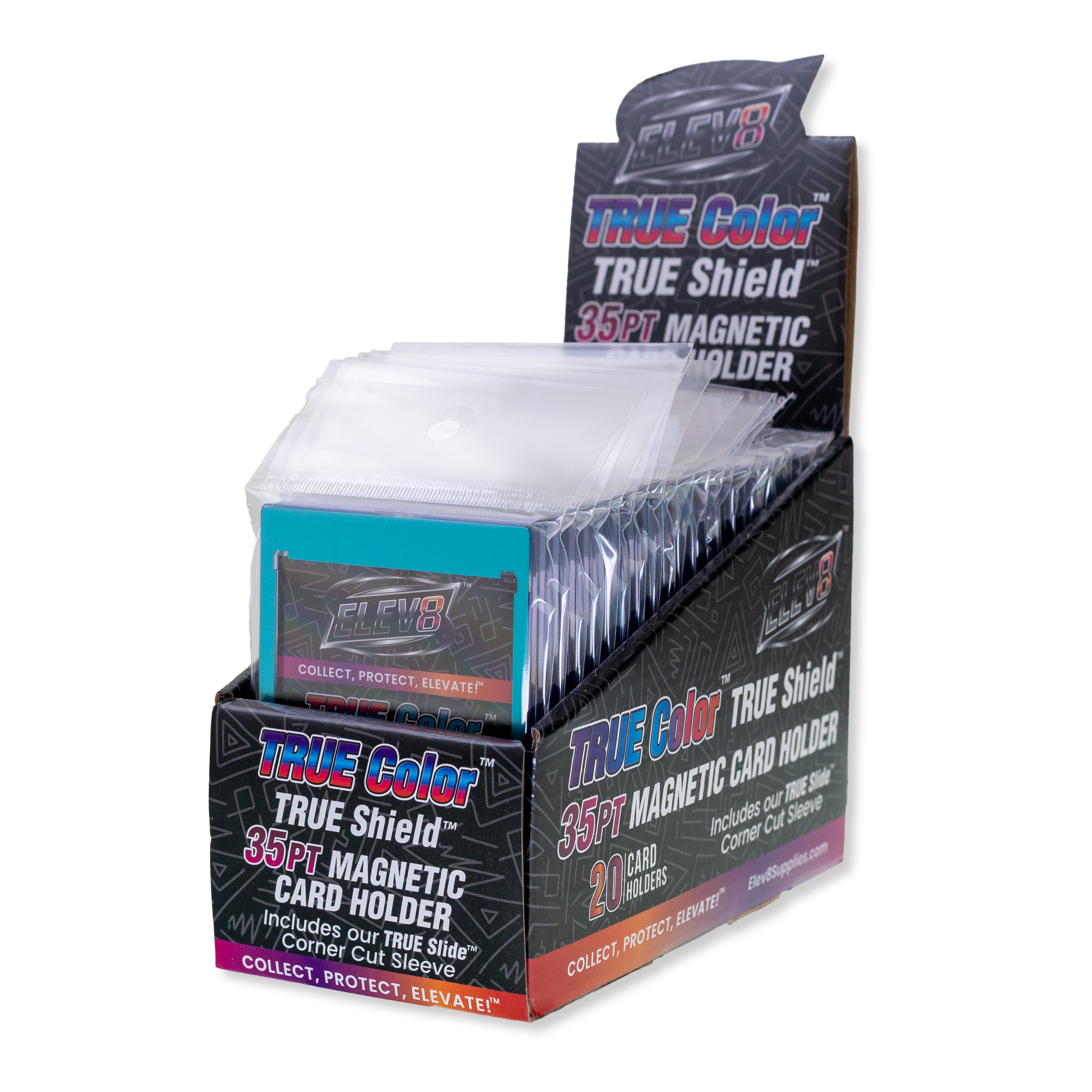 TRUE Colors: Blue Ice - TRUE Shield Magnetic Card Holder (35pt w/TRUE Slide Insert)