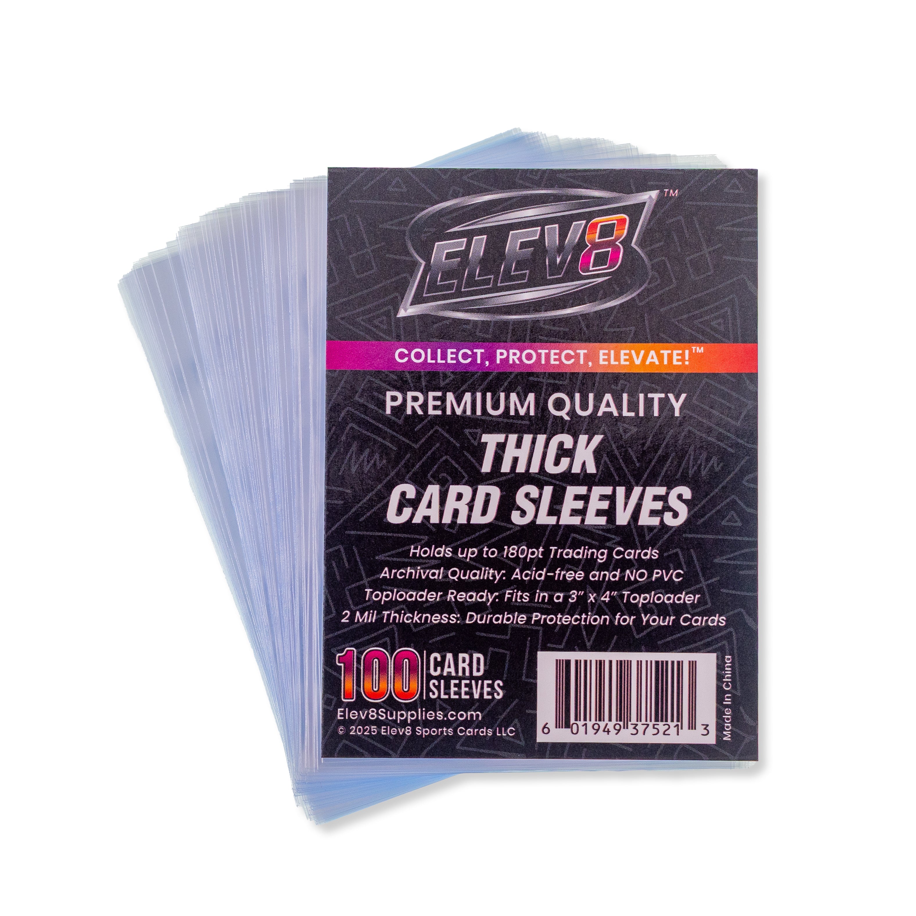 Premium Quality Card Sleeves - Thick 100-180pt (100 pack)