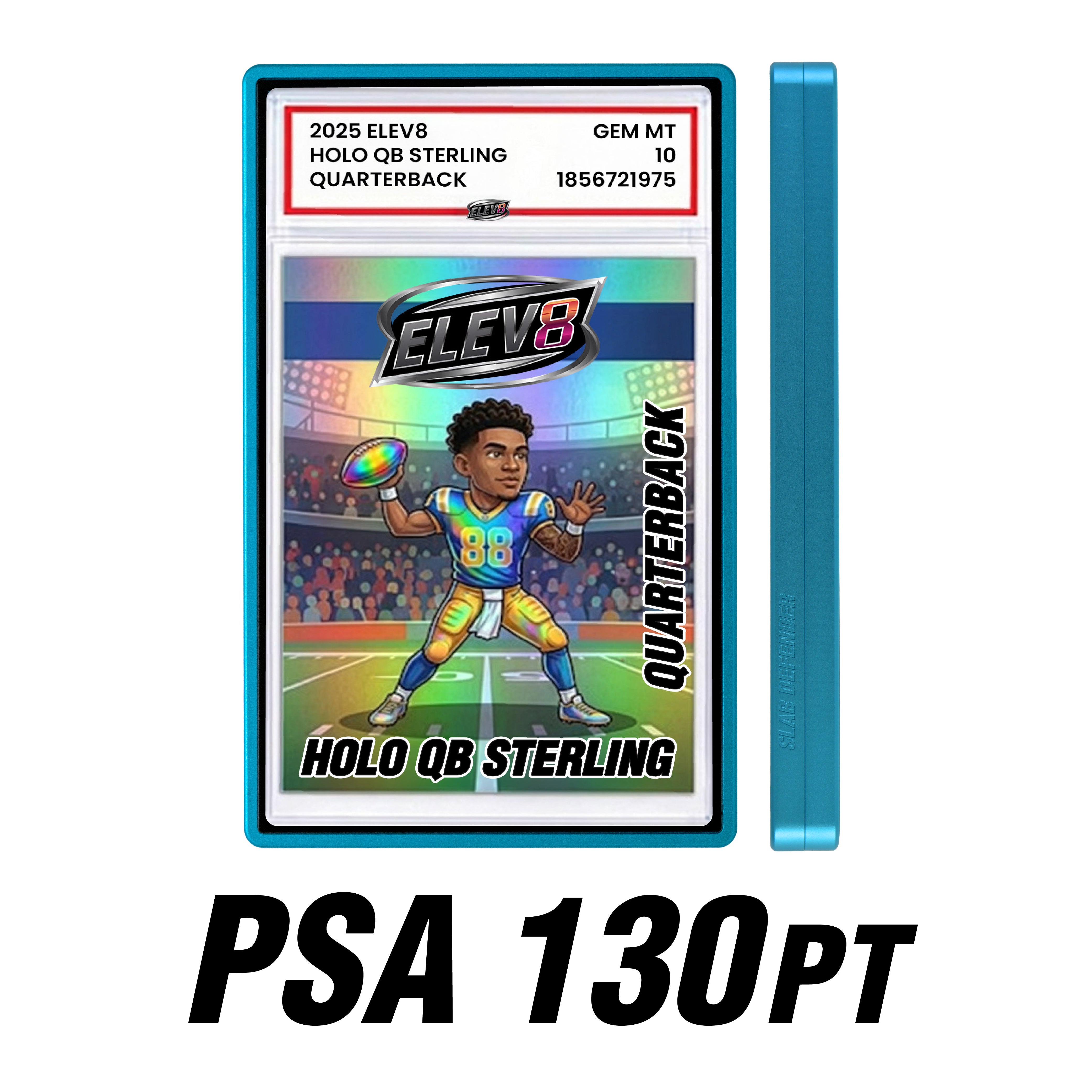 Slab Defender - 130pt PSA - BLUE ICE - Aluminum Graded Slab Protector