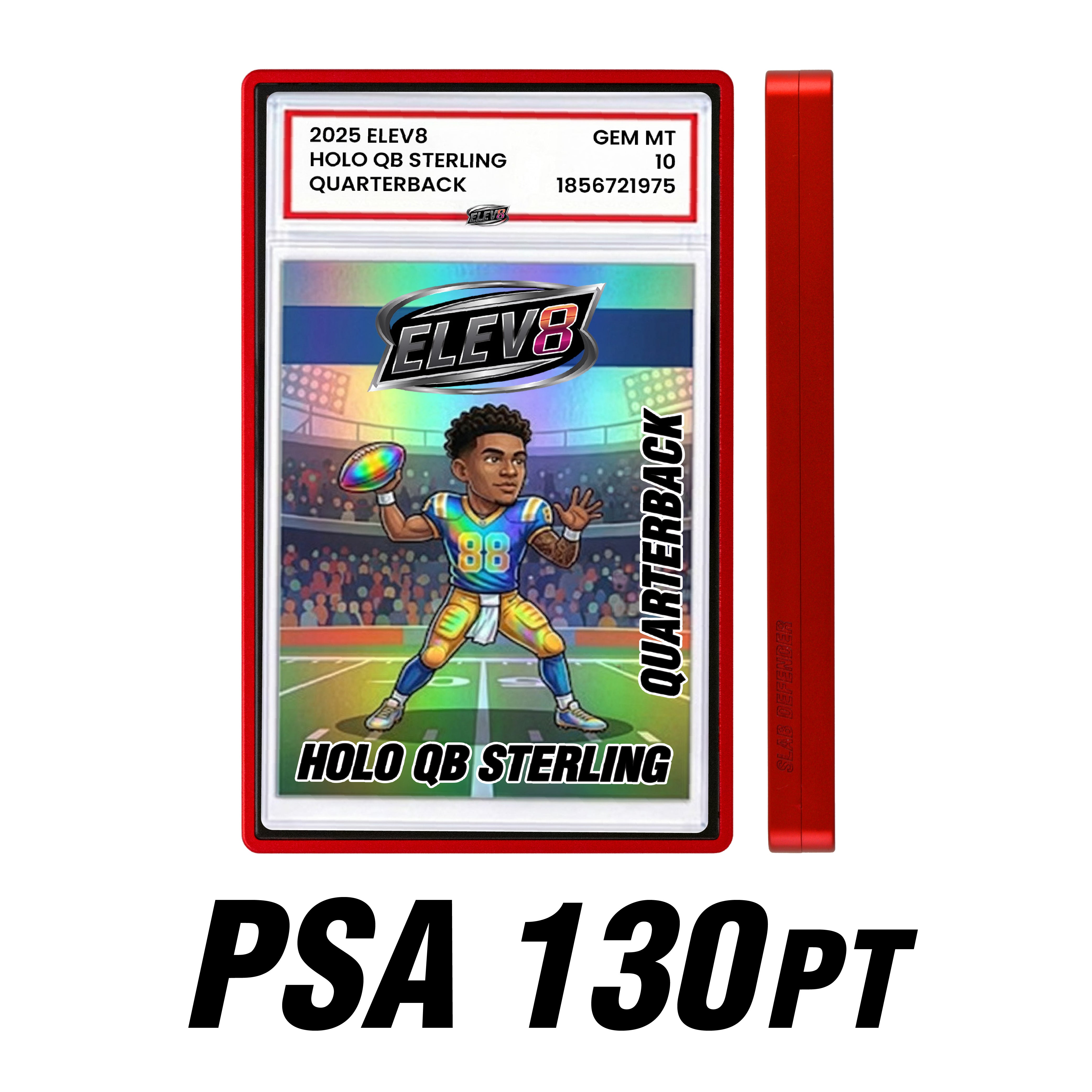 Slab Defender - 130pt PSA - RED - Aluminum Graded Slab Protector
