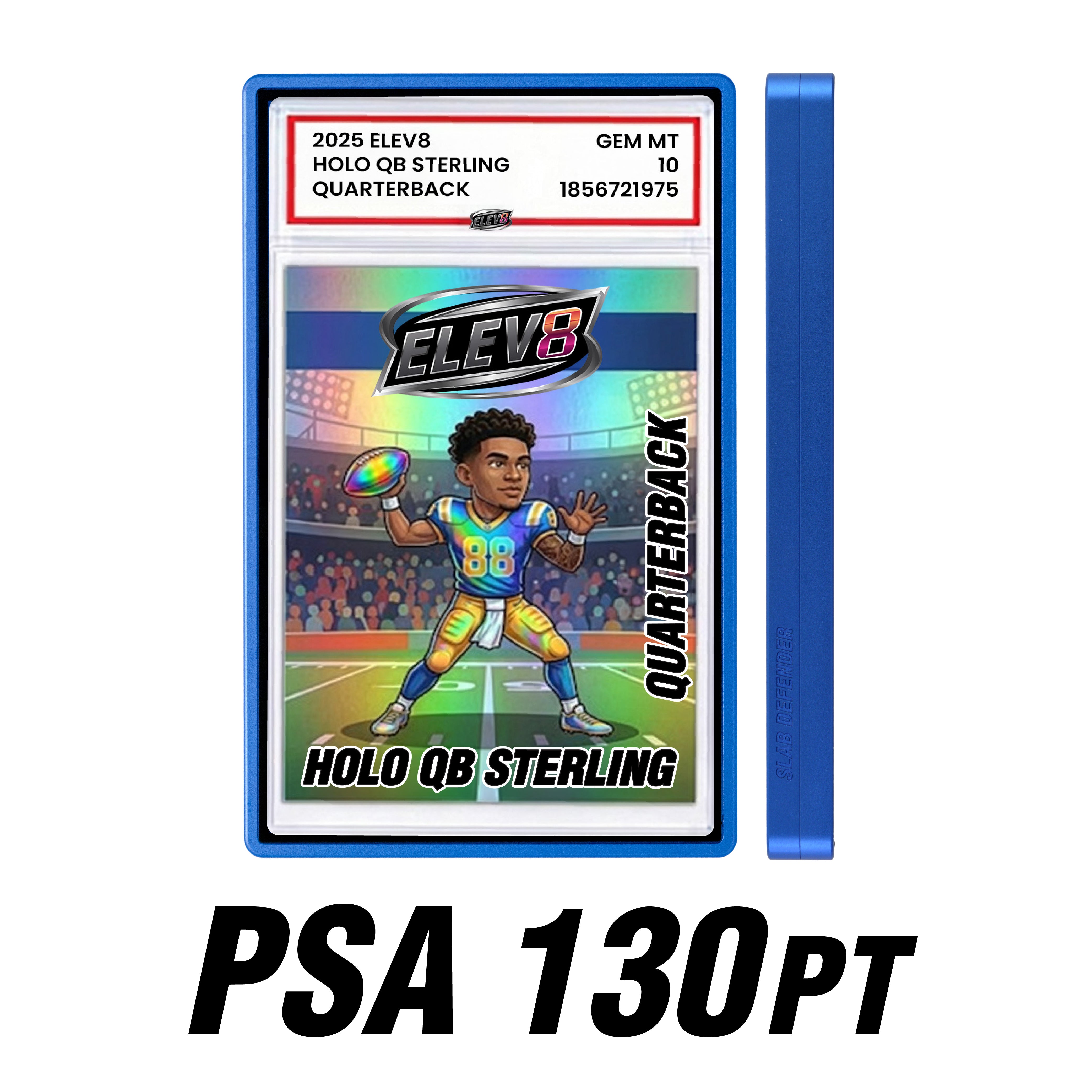 Slab Defender - 130pt PSA - ROYAL BLUE - Aluminum Graded Slab Protector