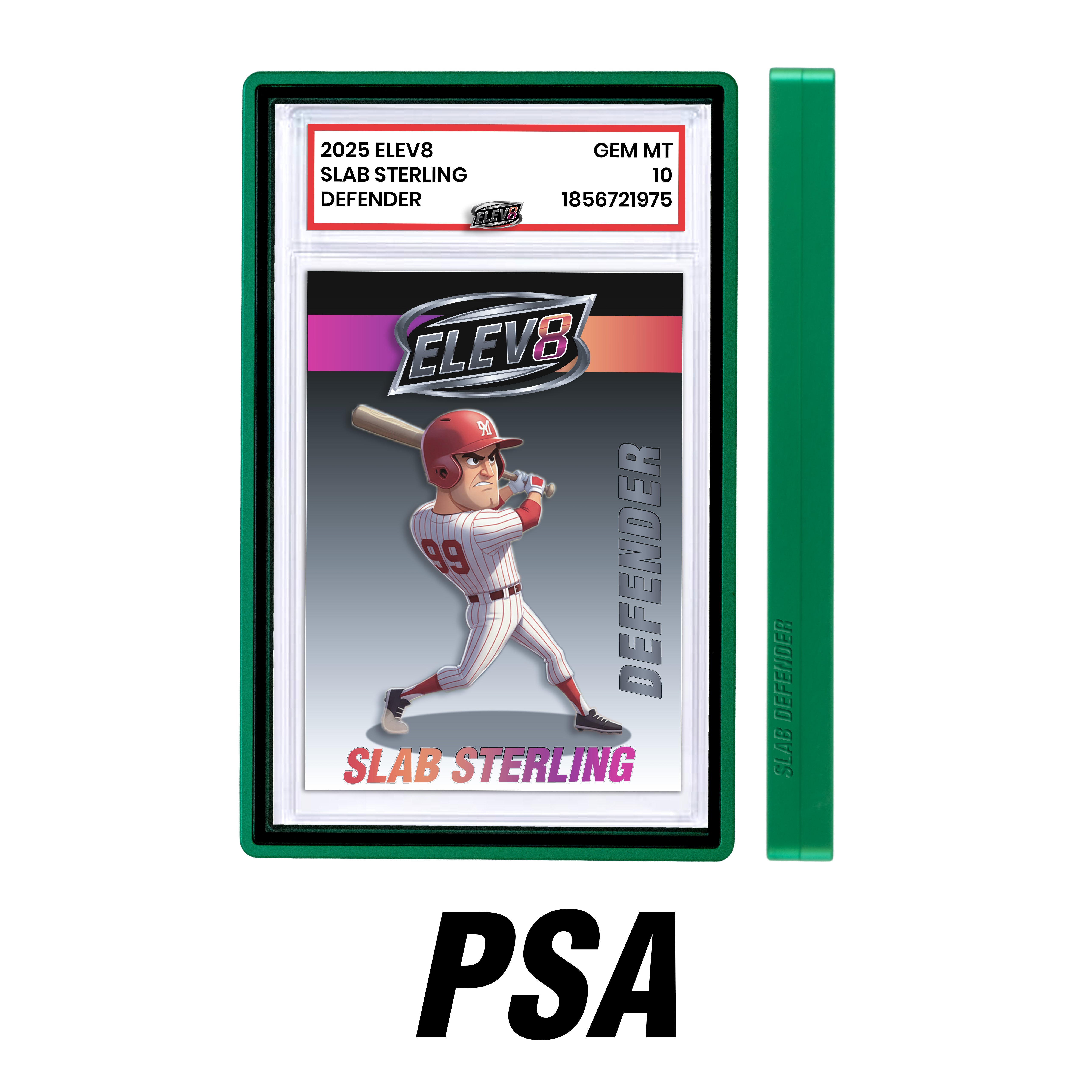 Slab Defender - PSA - GREEN ICE - Aluminum Graded Slab Protector