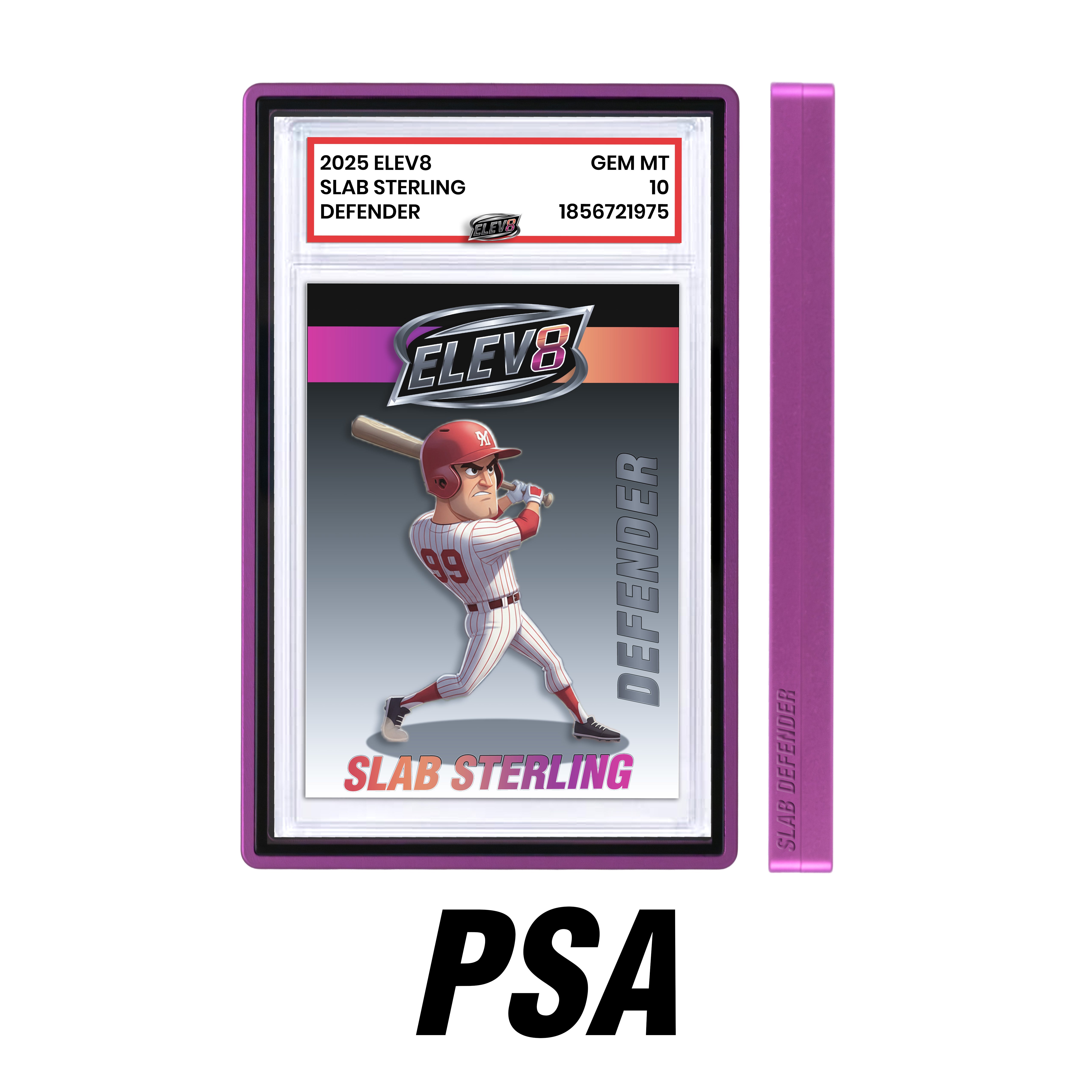 Slab Defender - PSA - PURPLE ICE - Aluminum Graded Slab Protector