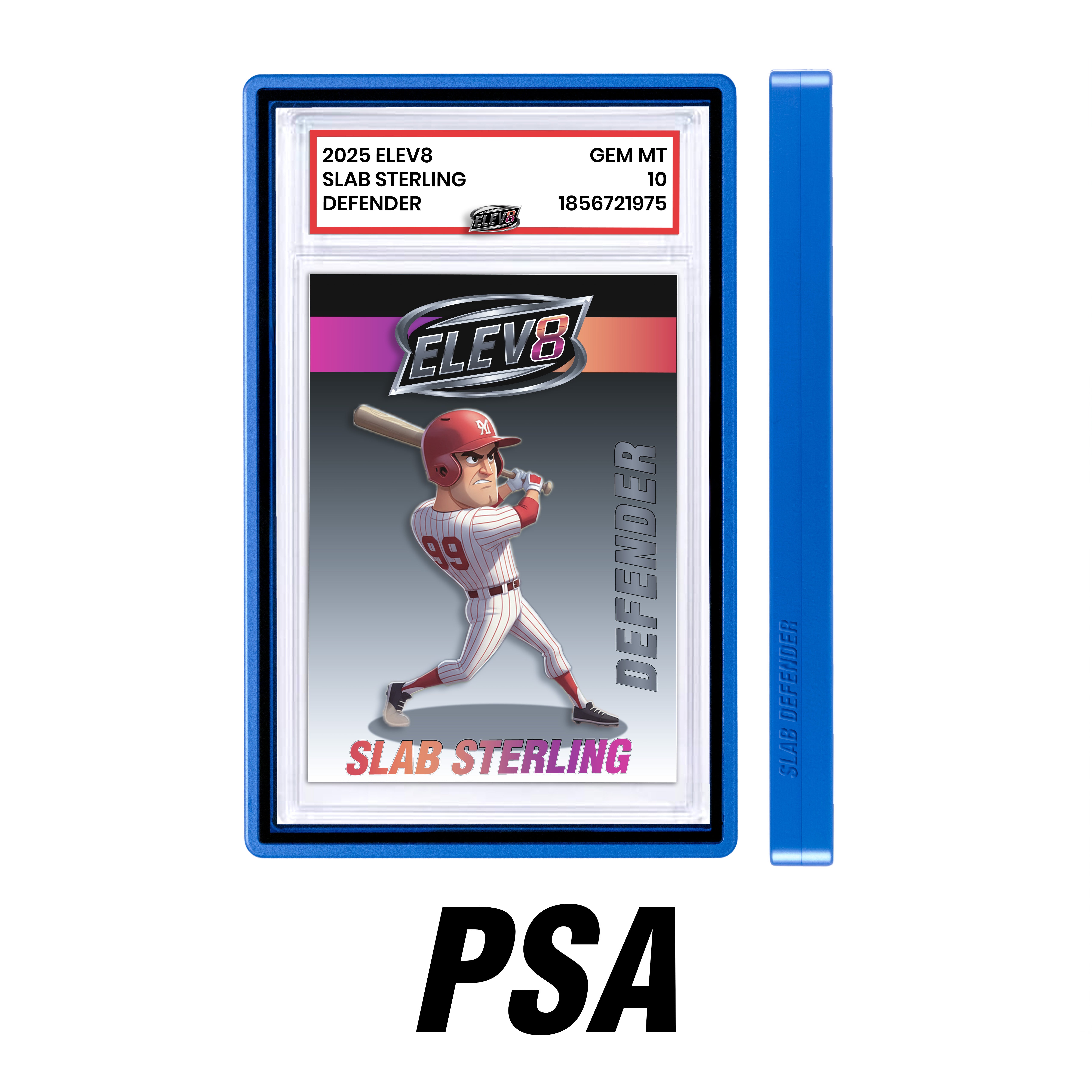 Slab Defender - PSA - ROYAL BLUE - Aluminum Graded Slab Protector