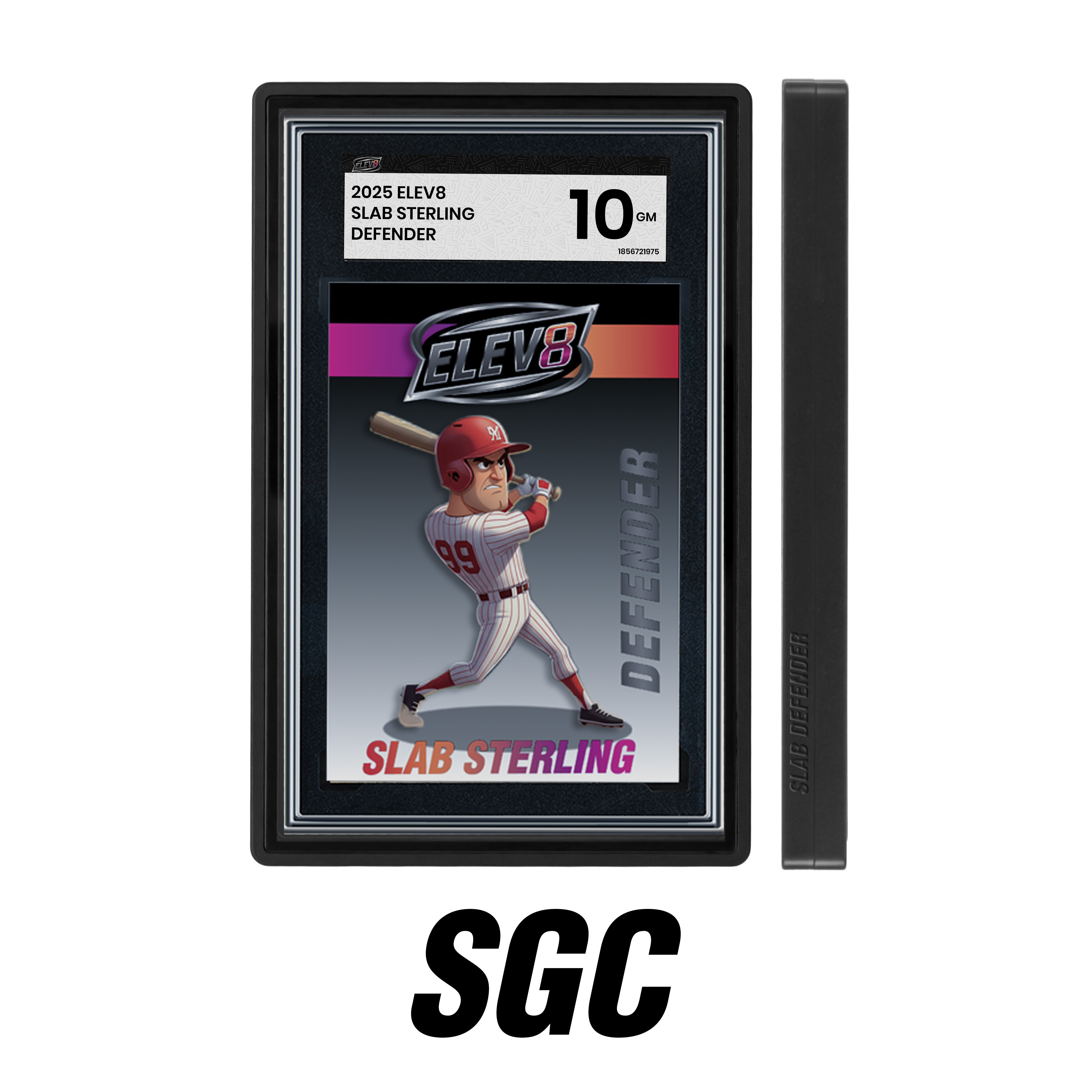 Slab Defender - SGC - Black Aluminum Graded Slab Protector