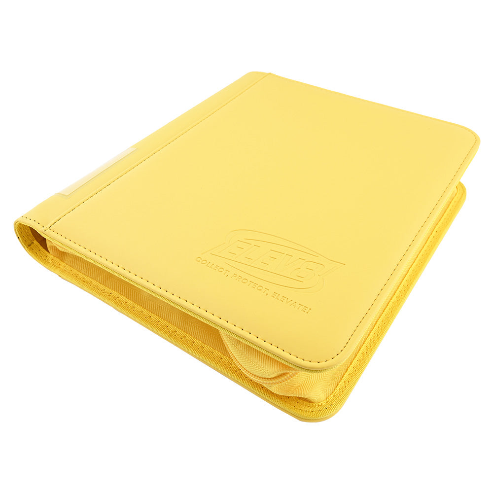 9-Pocket Topload Card Binder (Yellow) - Holds 252 Cards