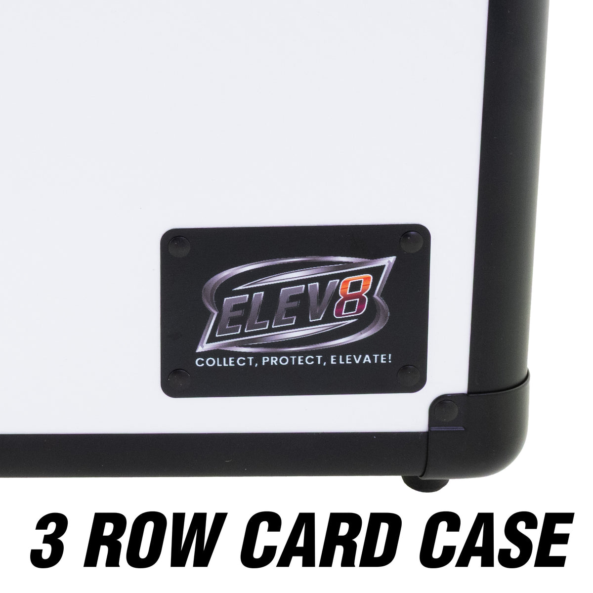 3-Row Graded Card & Slab Defender Case - White