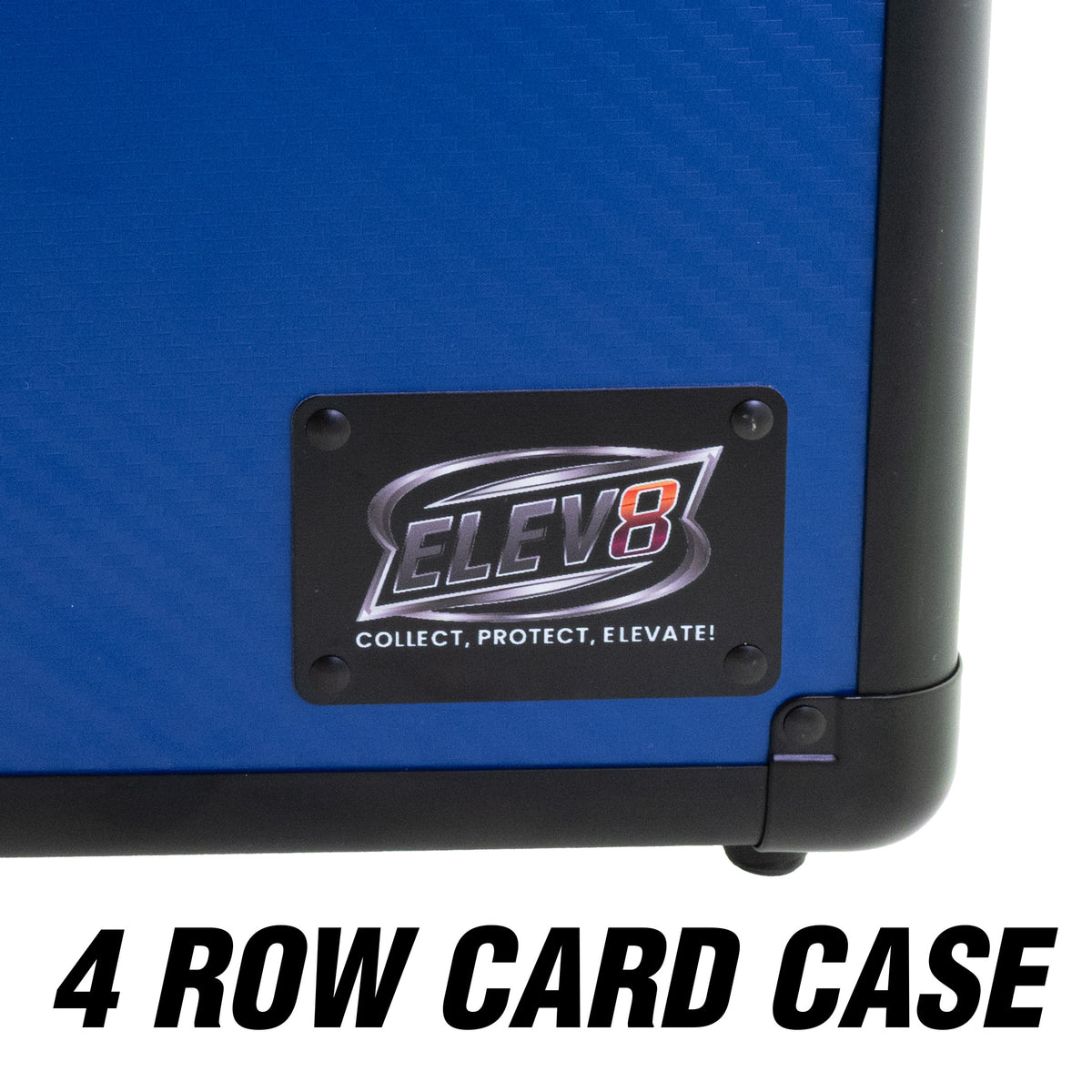 4-Row Graded Card & Slab Defender Case - Blue