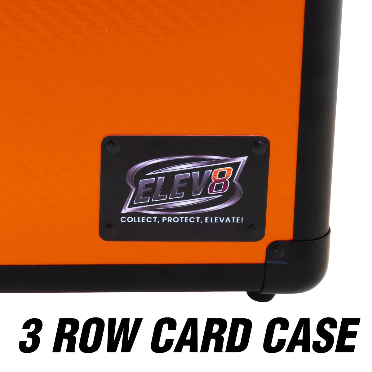 3-Row Graded Card & Slab Defender Case - Orange