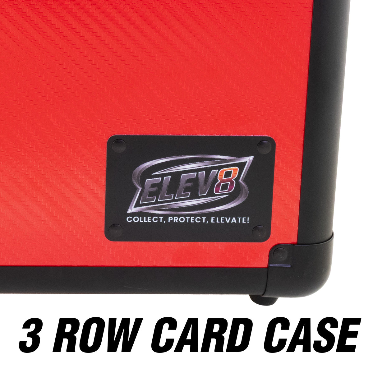 3-Row Graded Card & Slab Defender Case - Red