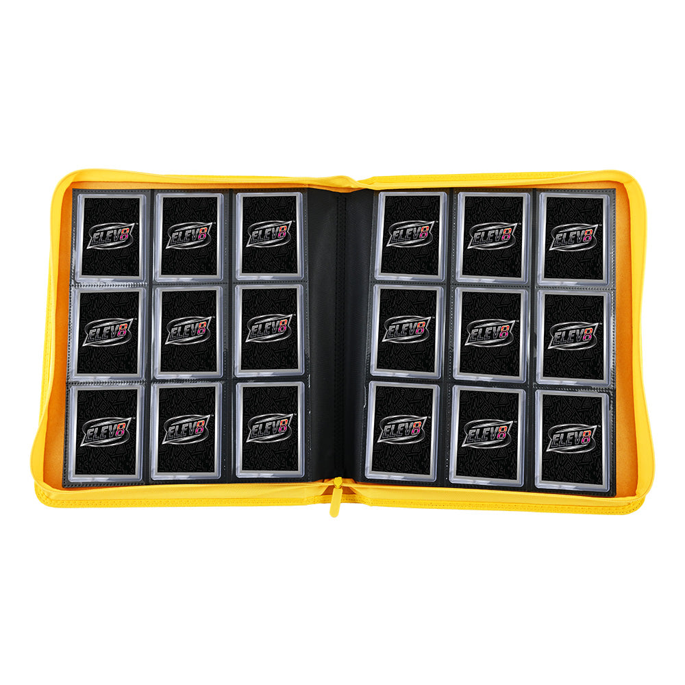 9-Pocket Topload Card Binder (Yellow) - Holds 252 Cards