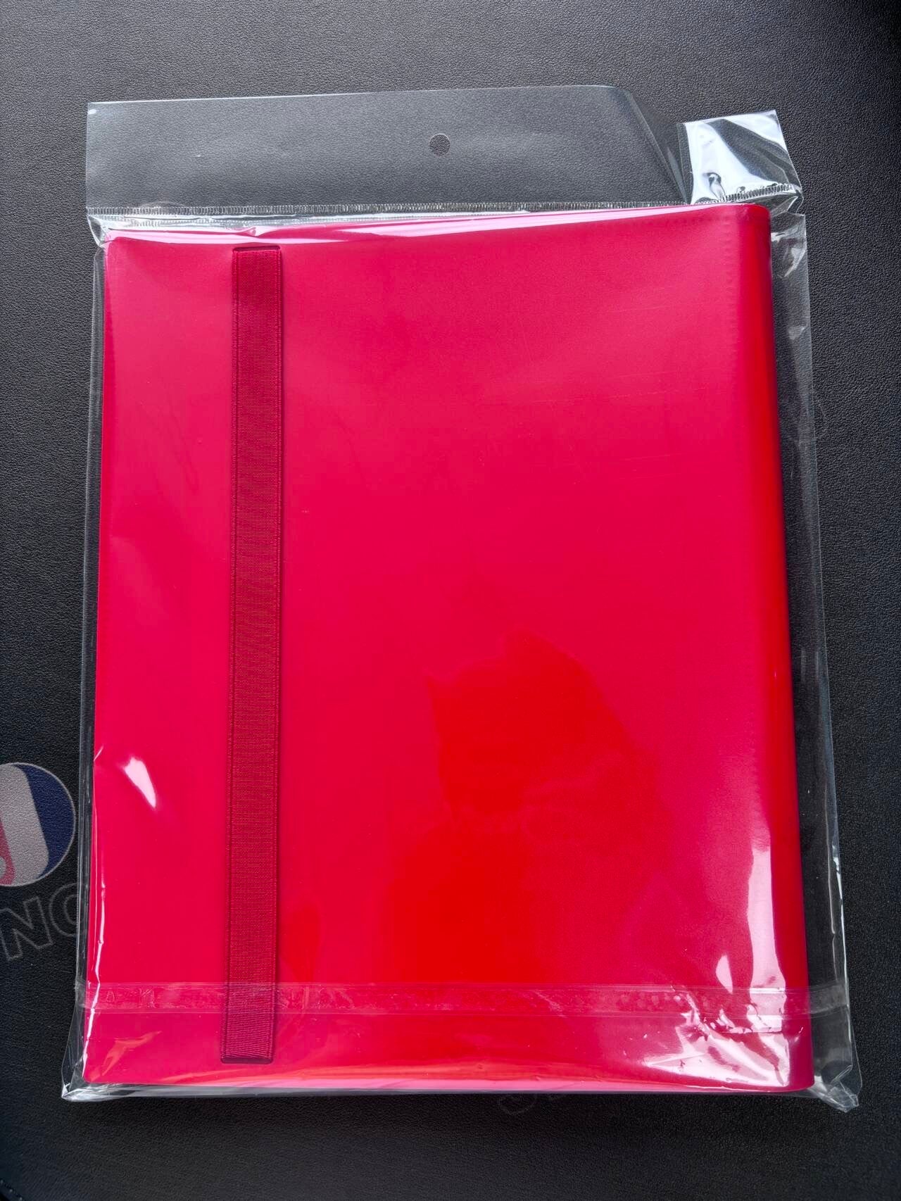 9-Pocket Strap Binder (Red) - Holds 360 Cards