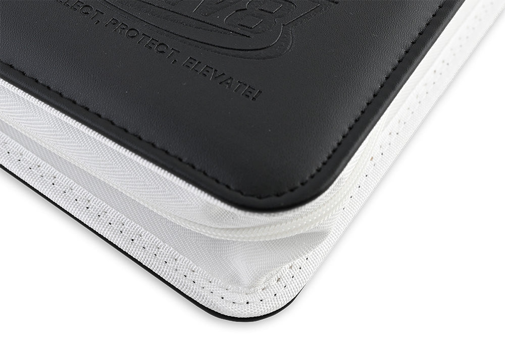 9-Pocket Topload Card Binder (Black/White) - Holds 252 Cards