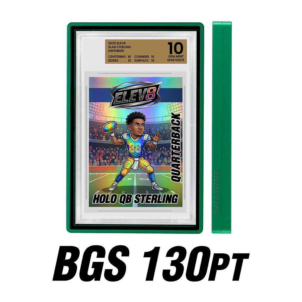Slab Defender - 130pt BGS - GREEN ICE - Aluminum Graded Slab Protector