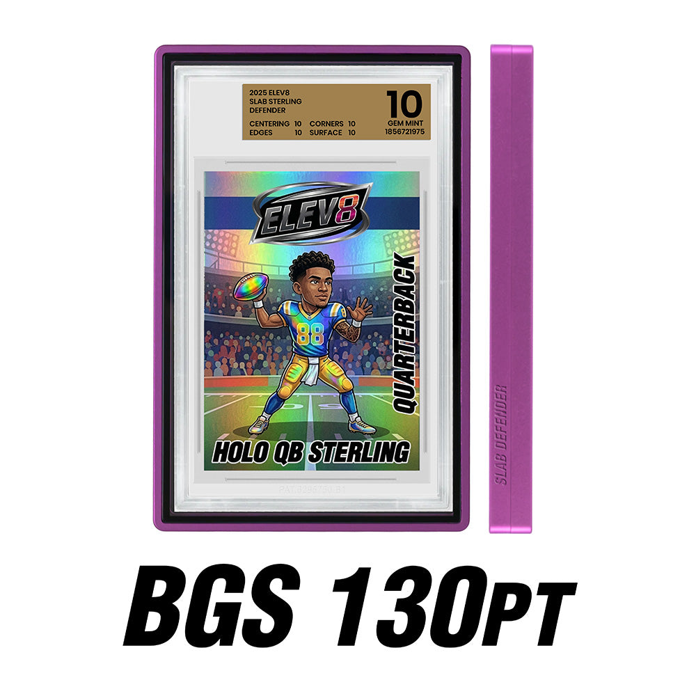 Slab Defender - 130pt BGS - PURPLE ICE - Aluminum Graded Slab Protector