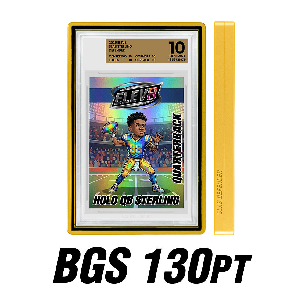 Slab Defender - 130pt BGS - ELECTRIC YELLOW - Aluminum Graded Slab Protector