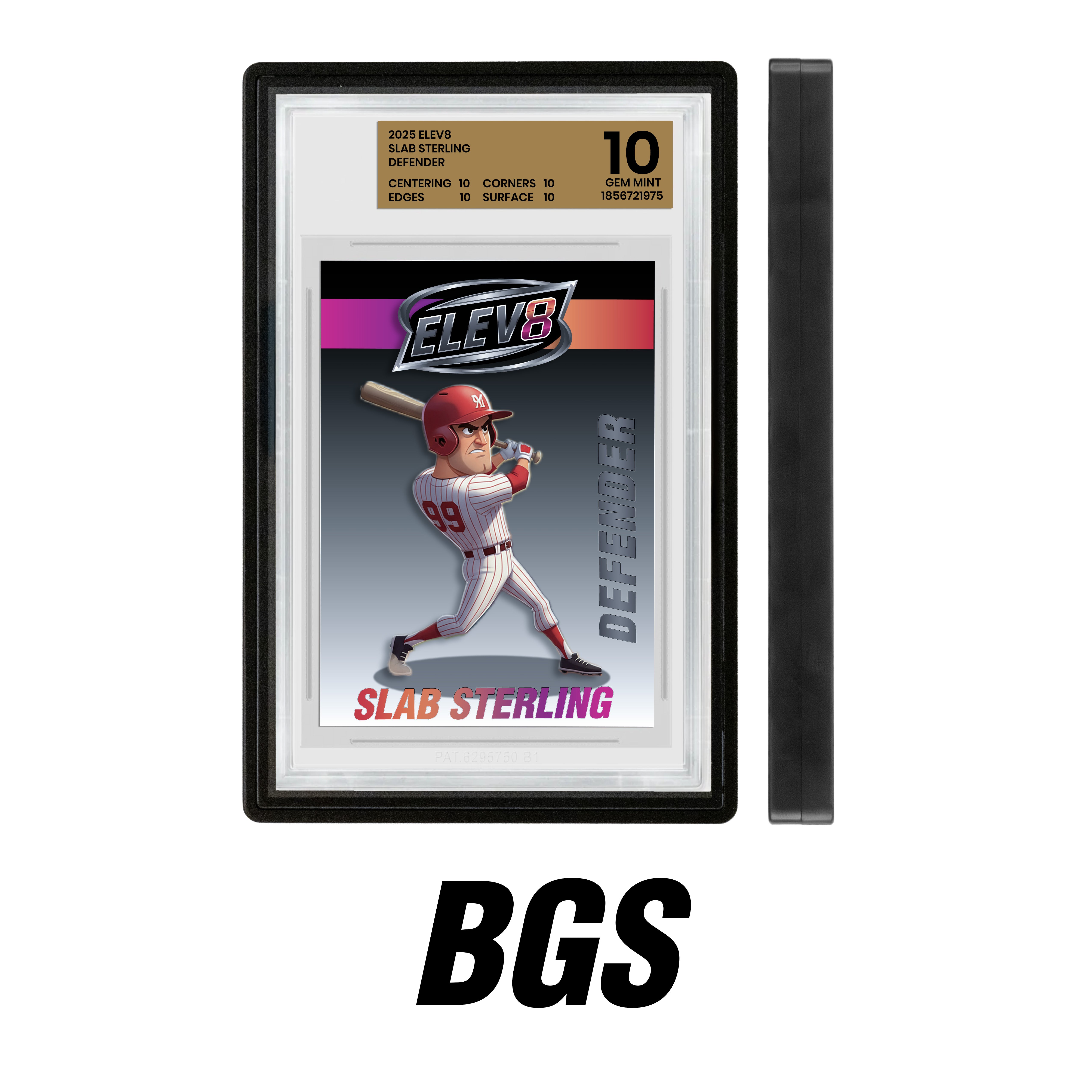 Slab Defender - BGS - BLACK - Aluminum Graded Slab Protector