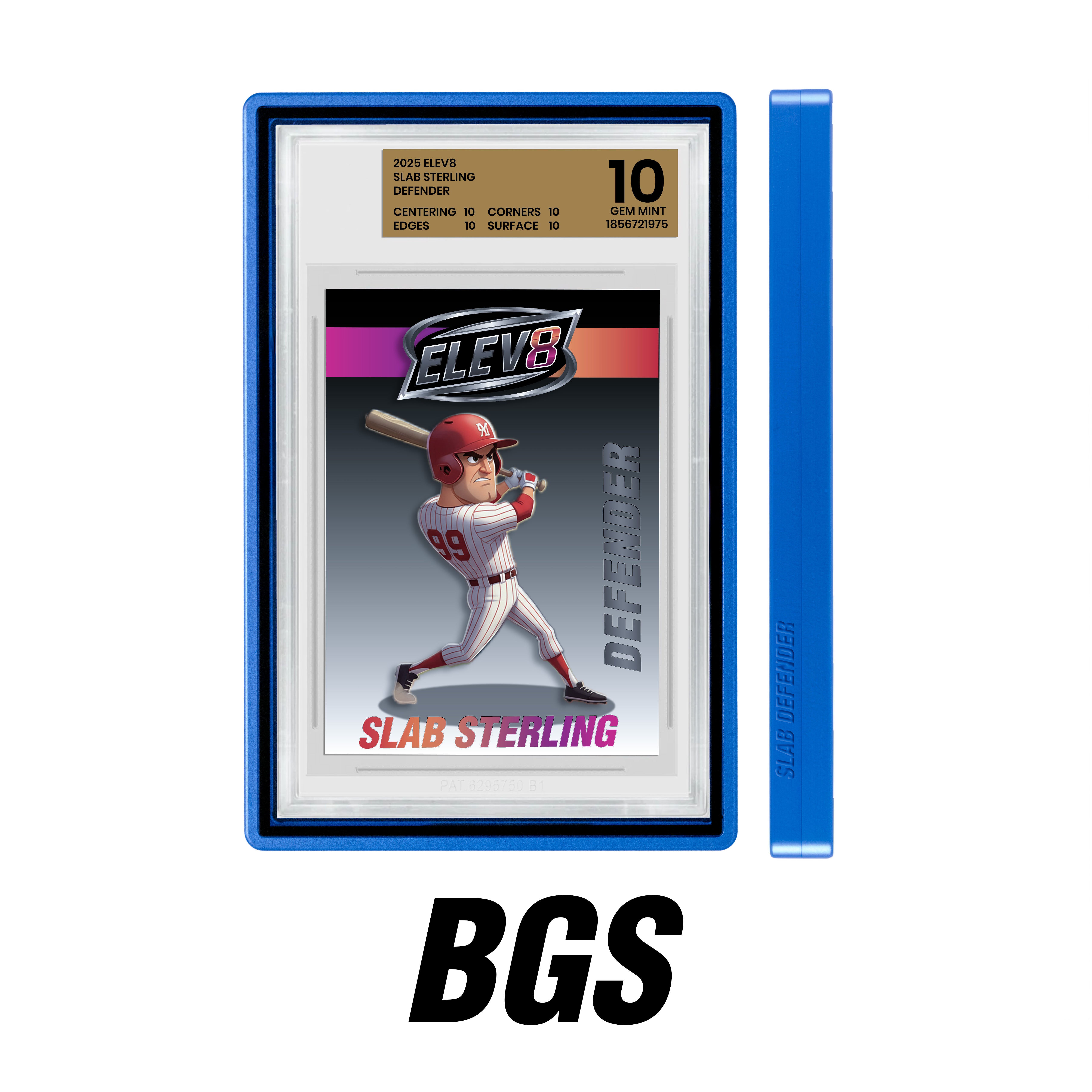 Slab Defender - BGS - ROYAL BLUE - Aluminum Graded Slab Protector