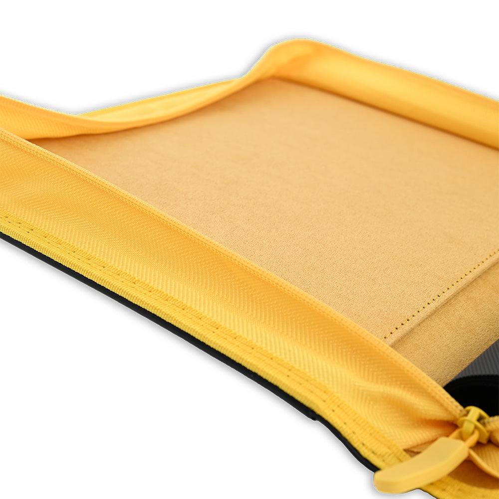 9-Pocket Topload Card Binder (Black/Yellow) - Holds 252 Cards
