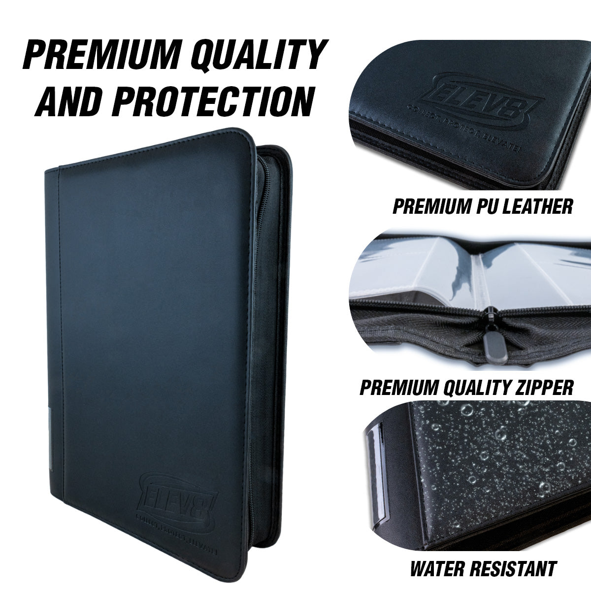 4-Pocket Graded Card Binder – Universal Fit for PSA, BGS, SGC (Holds 40 Slabs)