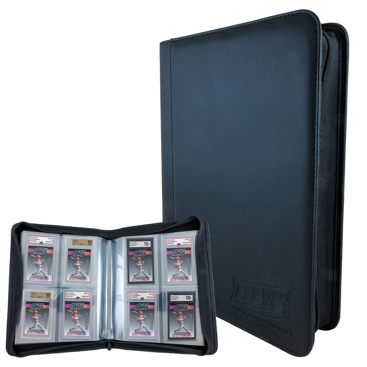 4-Pocket Graded Card Binder – Universal Fit for PSA, BGS, SGC (Holds 40 Slabs)