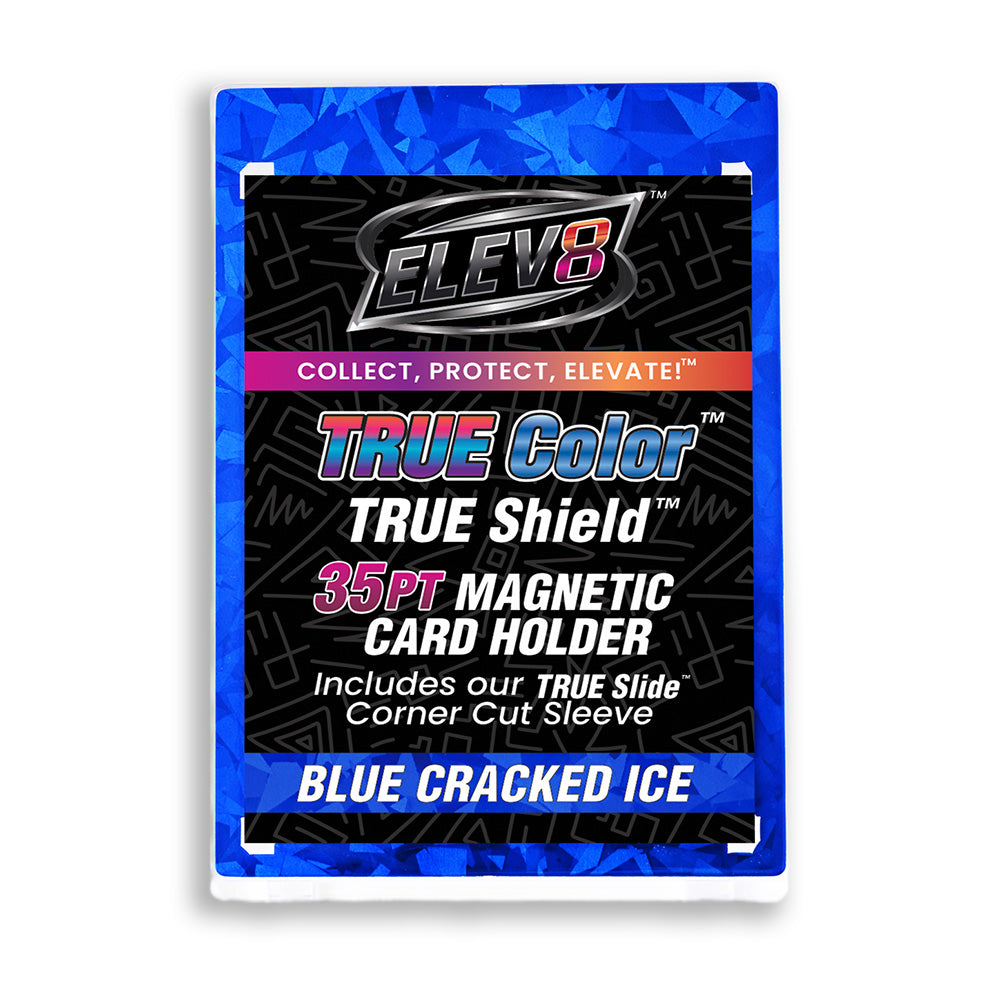 TRUE Colors: Blue Cracked Ice - TRUE Shield Magnetic Card Holder (35pt w/TRUE Slide Insert)