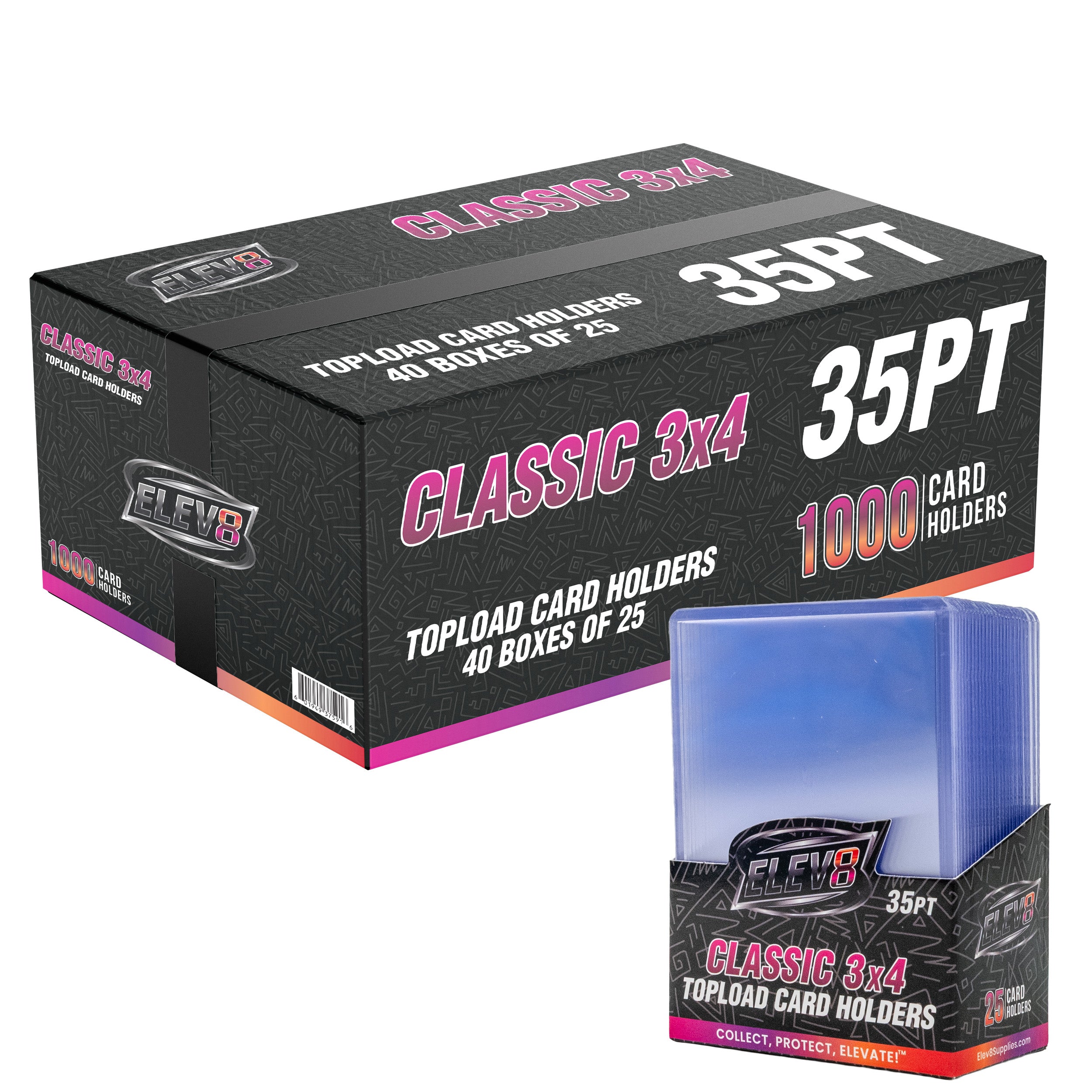 3" x 4" Classic Topload Card Holders (Box of 25)