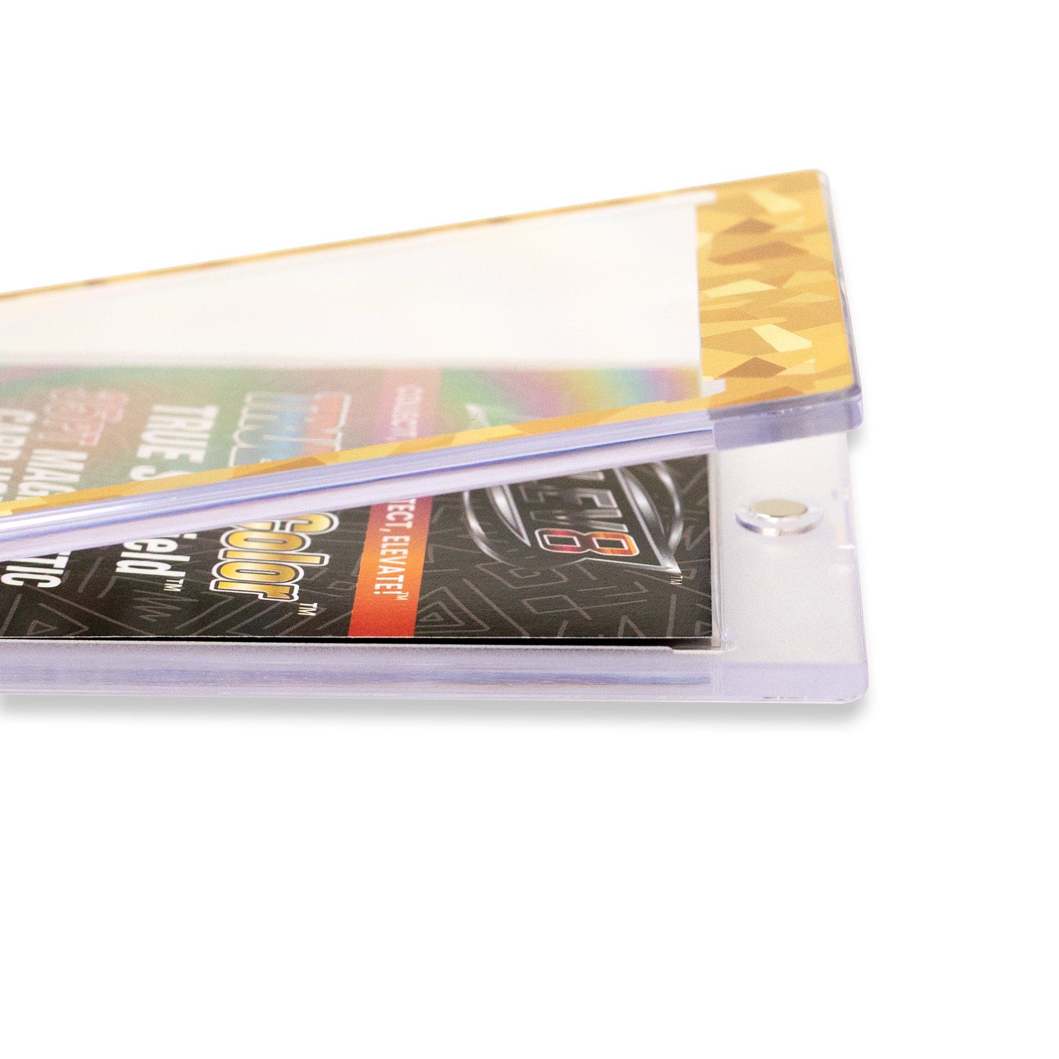TRUE Colors: Gold Cracked Ice - TRUE Shield Magnetic Card Holder (35pt w/TRUE Slide Insert)
