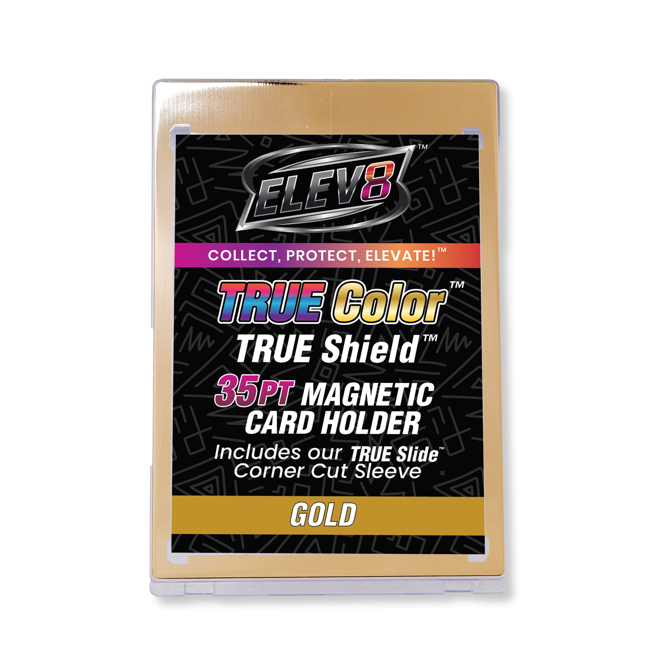 TRUE Colors: Gold - TRUE Shield Magnetic Card Holder (35pt w/TRUE Slide Insert)