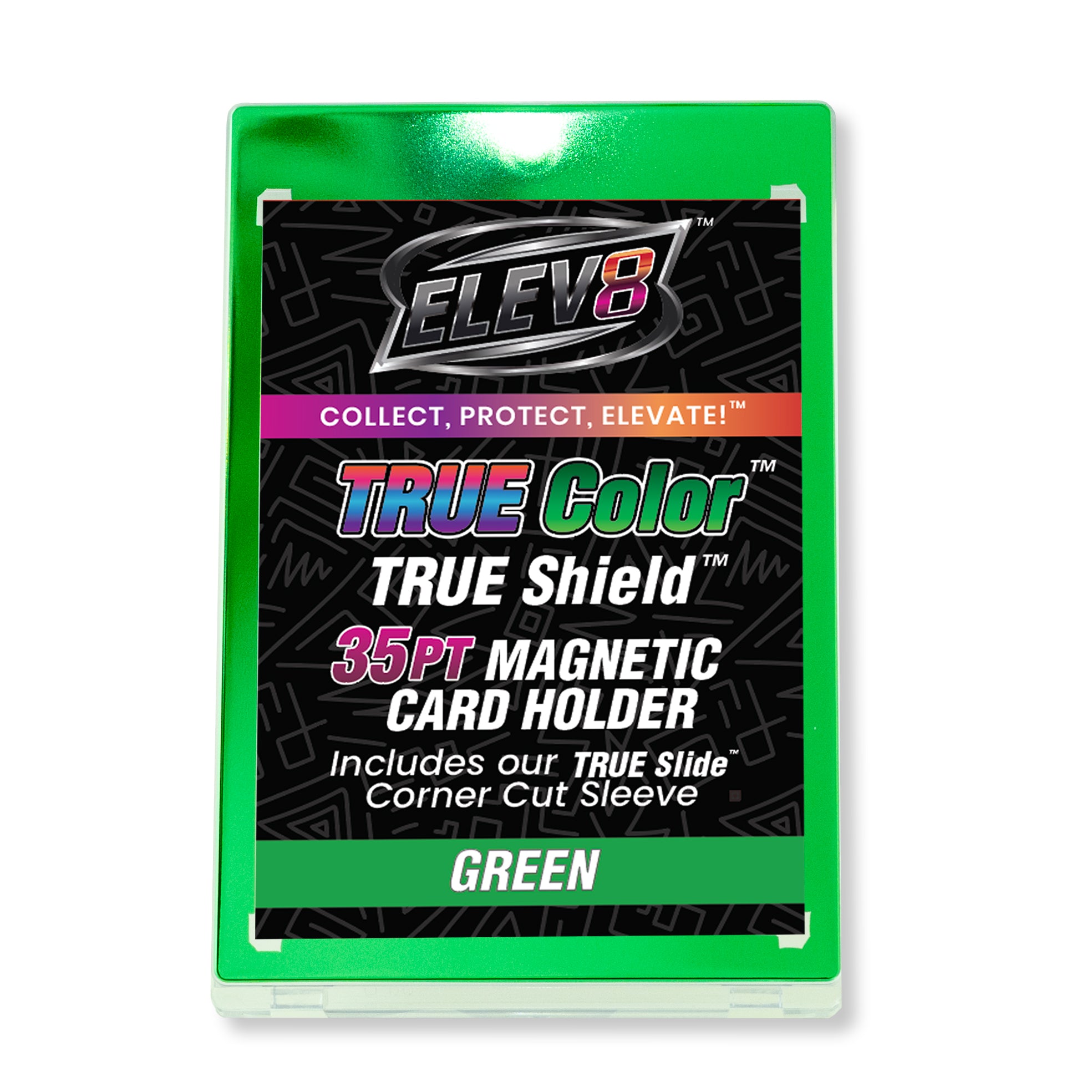 TRUE Colors: Green - TRUE Shield Magnetic Card Holder (35pt w/TRUE Slide Insert)