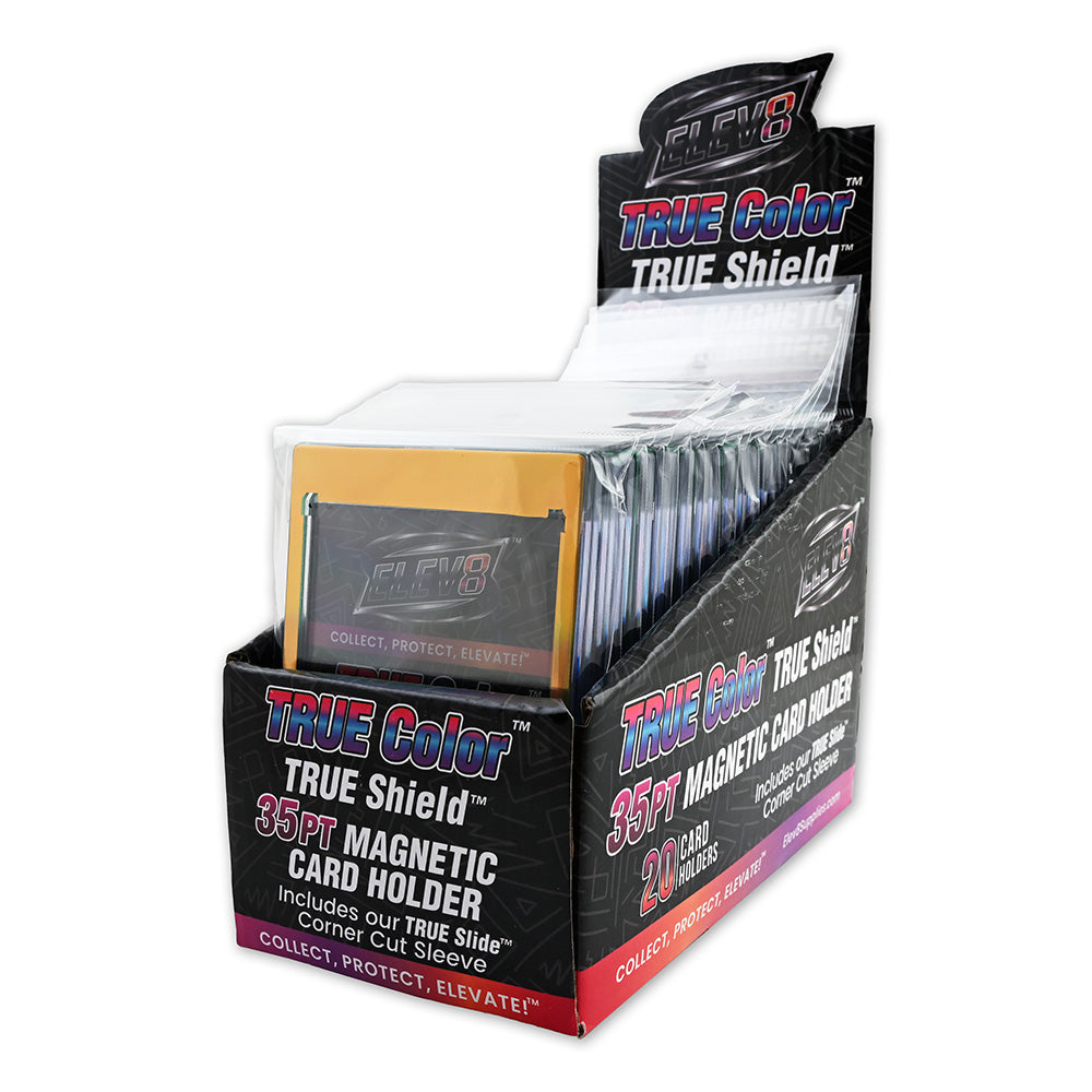 TRUE Colors: Holographic Gold - TRUE Shield Magnetic Card Holder (35pt w/TRUE Slide Insert)