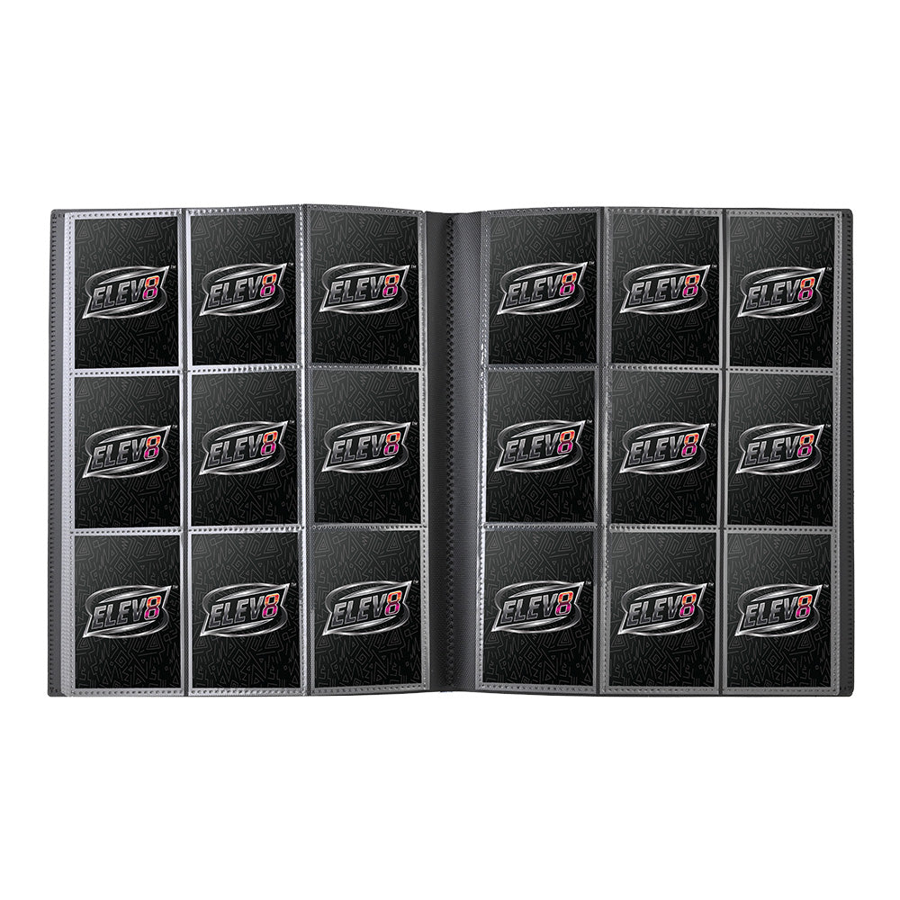 9-Pocket Strap Binder (Black) - Holds 360 Cards