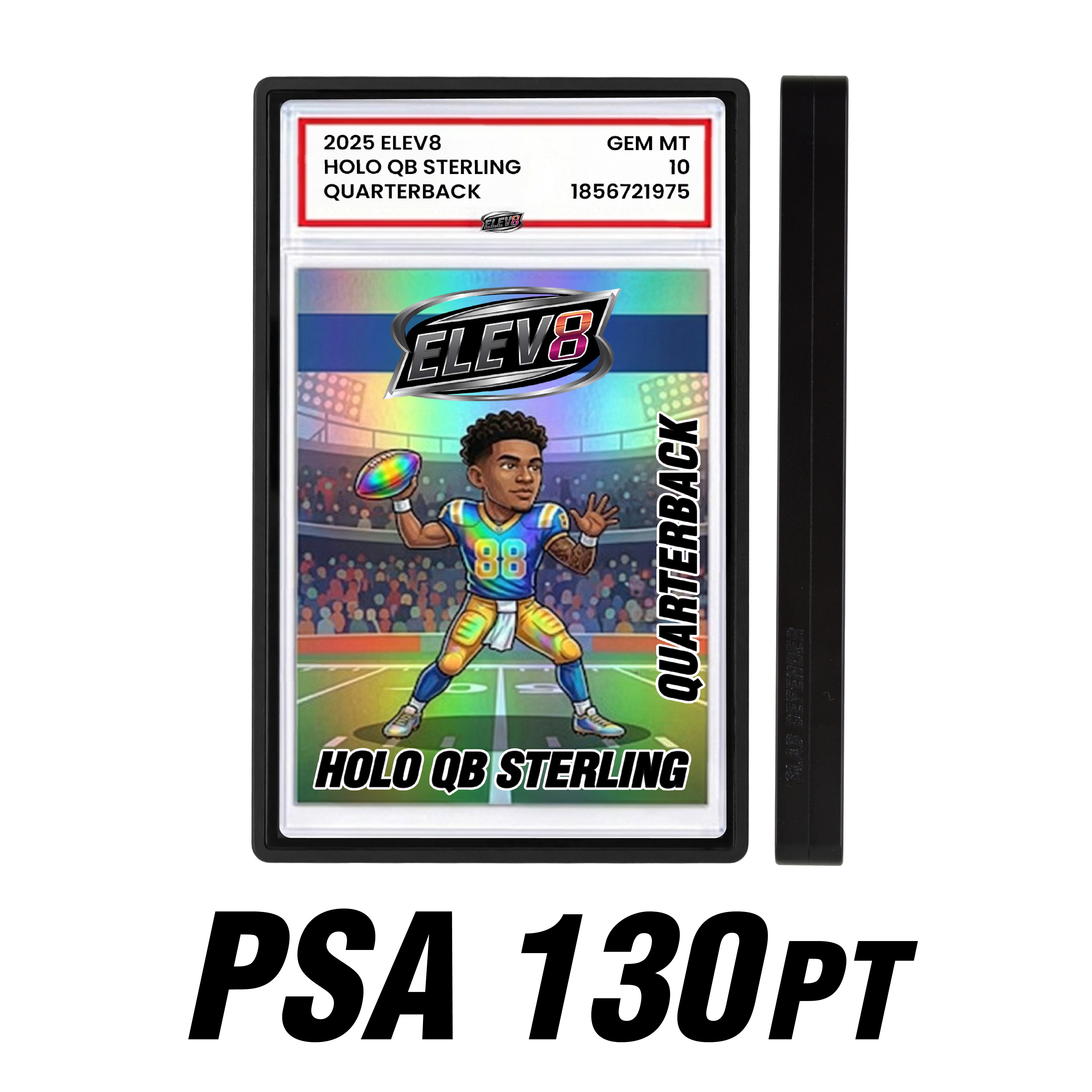 Slab Defender - 130pt PSA - BLACK  - Aluminum Graded Slab Protector
