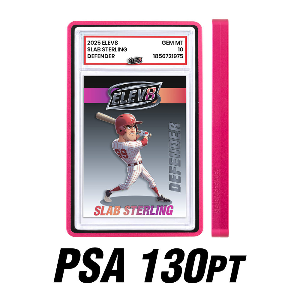 Slab Defender - 130pt PSA - HOT PINK - Aluminum Graded Slab Protector