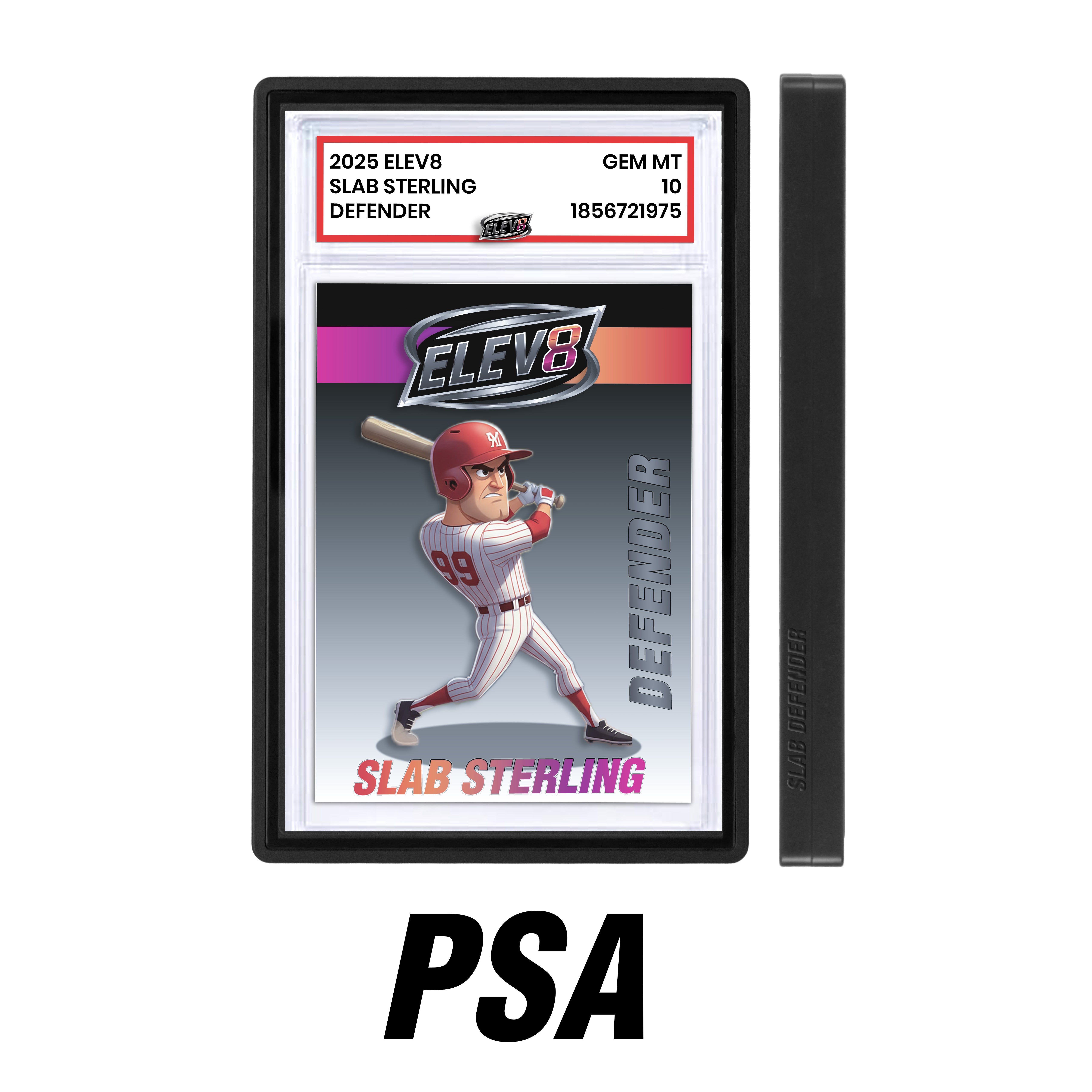 Slab Defender - PSA - BLACK  - Aluminum Graded Slab Protector