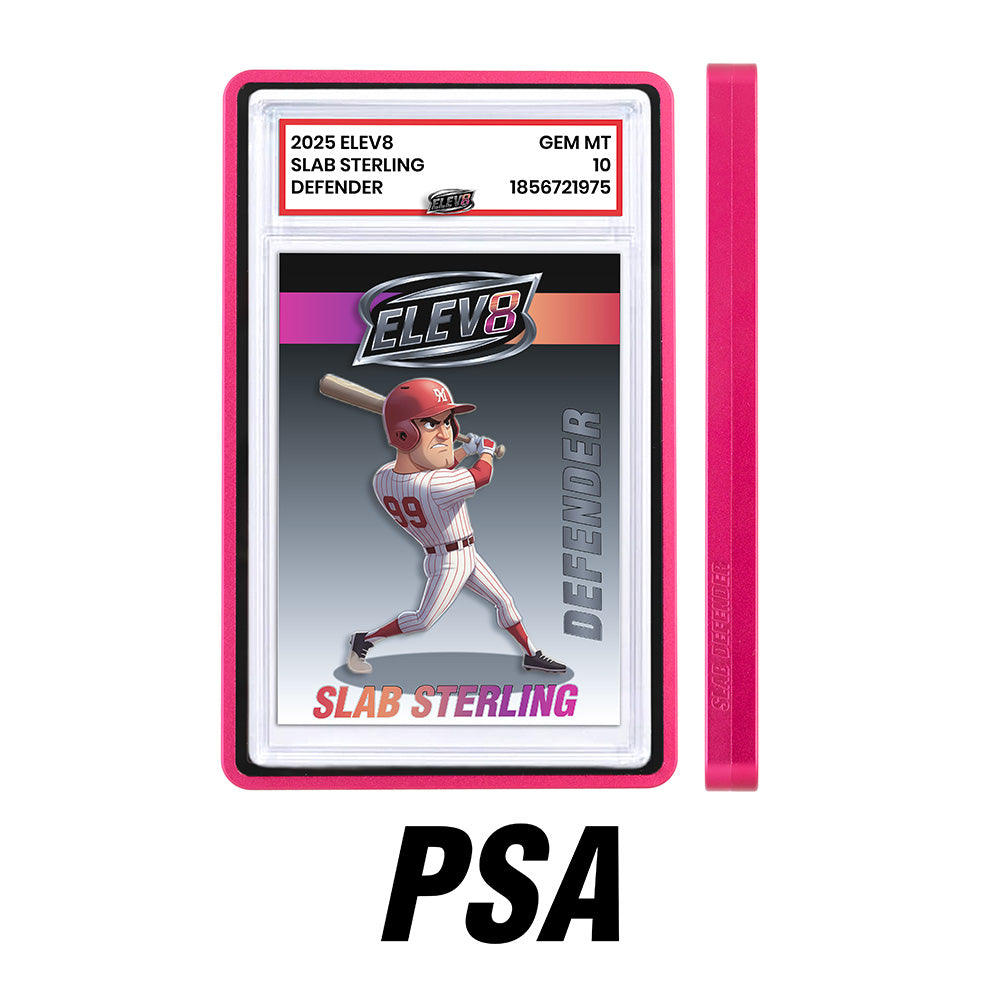 Slab Defender - PSA - HOT PINK - Aluminum Graded Slab Protector