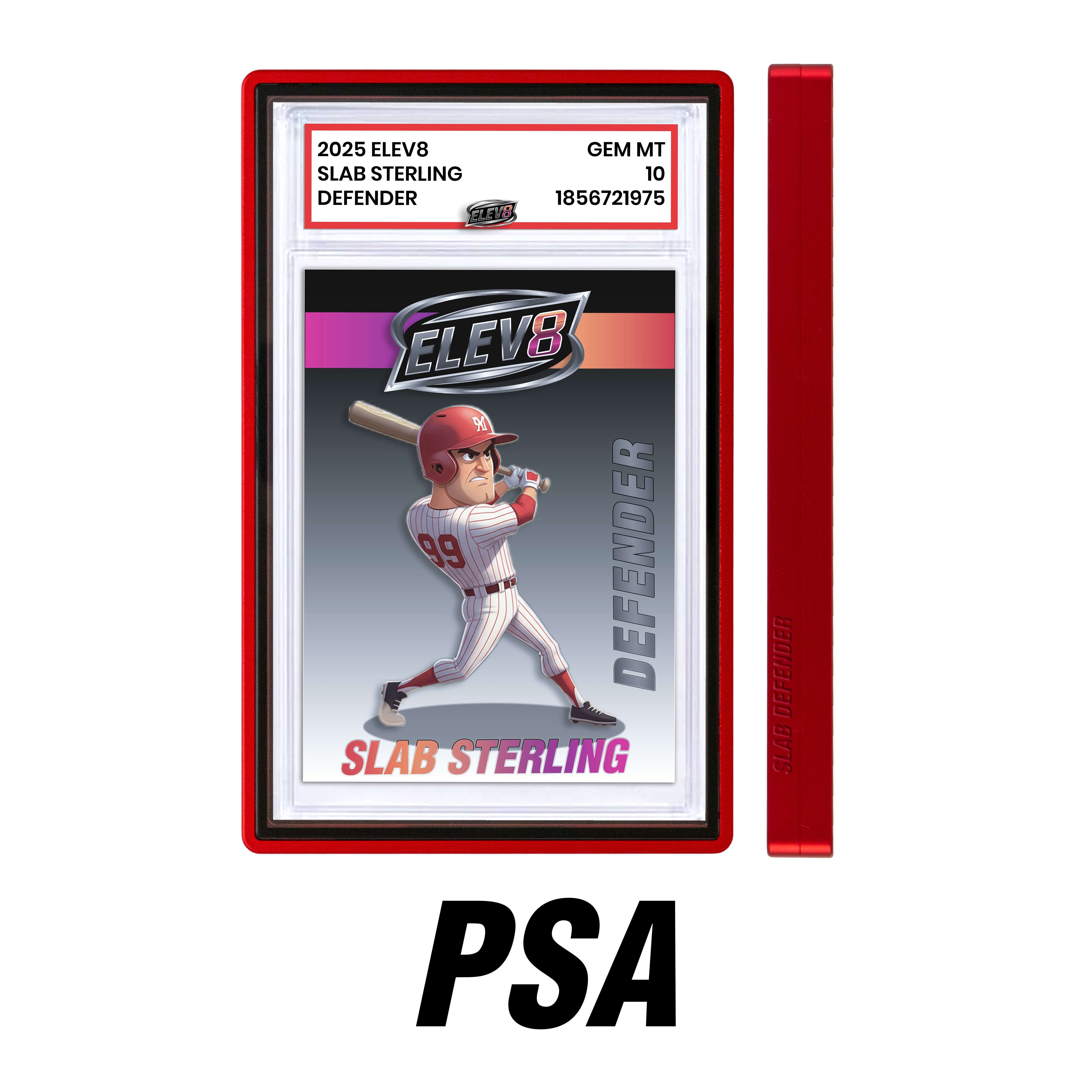 Slab Defender - PSA - RED - Aluminum Graded Slab Protector