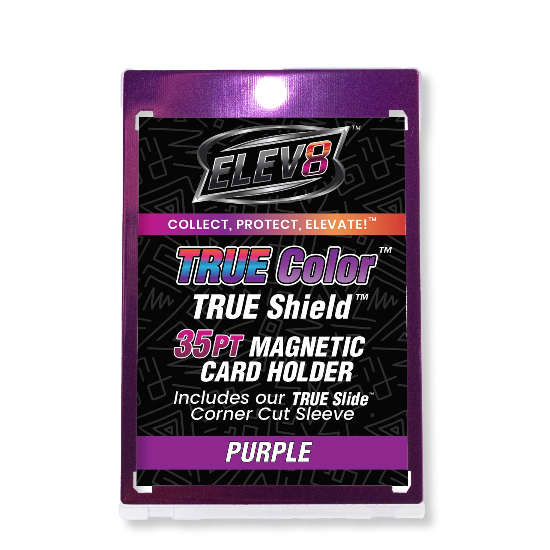 TRUE Colors: Purple - TRUE Shield Magnetic Card Holder (35pt w/TRUE Slide Insert)