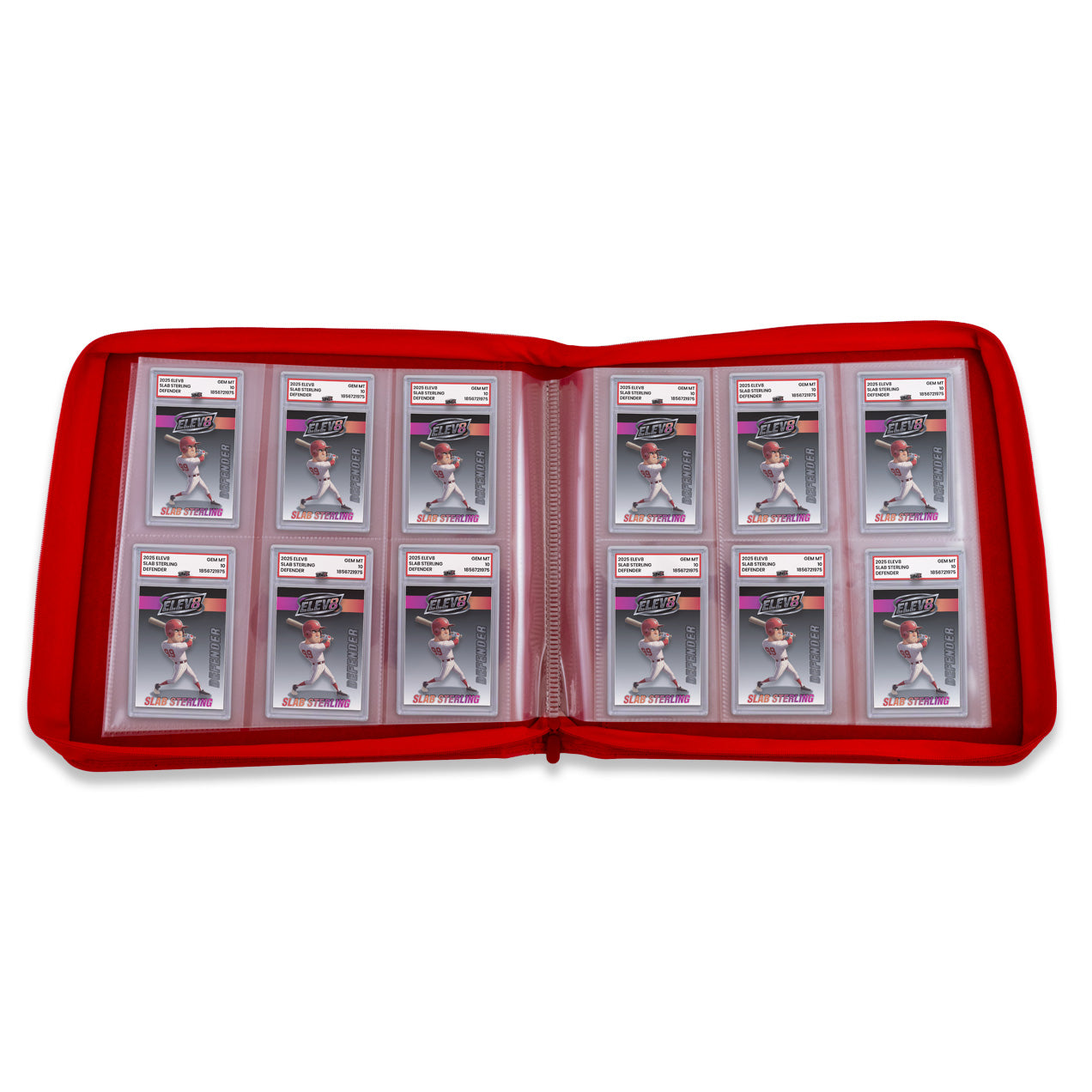 6-Pocket Graded Card Binder – Custom Fit for PSA Slabs (Holds 60 Cards)